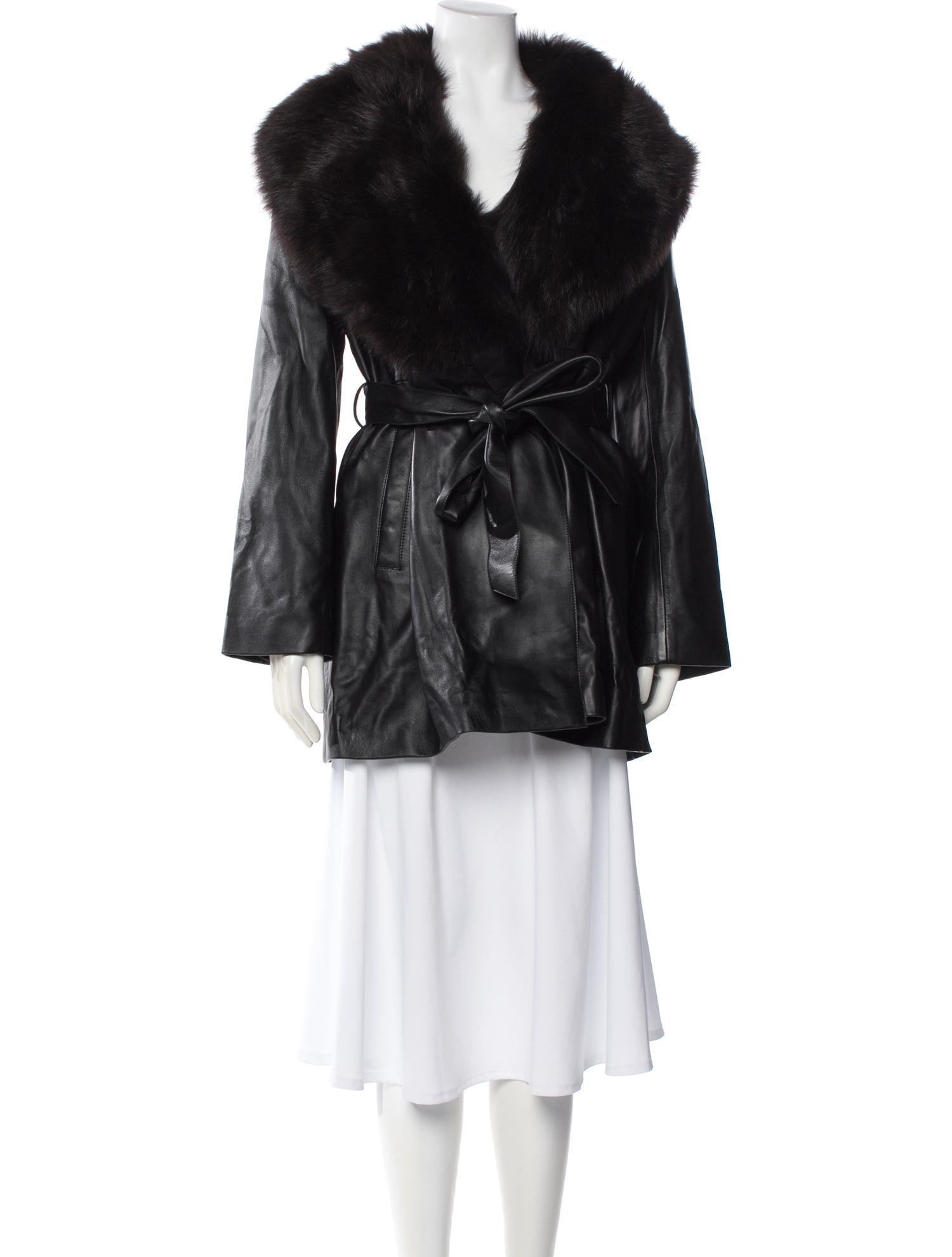 Nour Hammour Lambskin Fur Coat