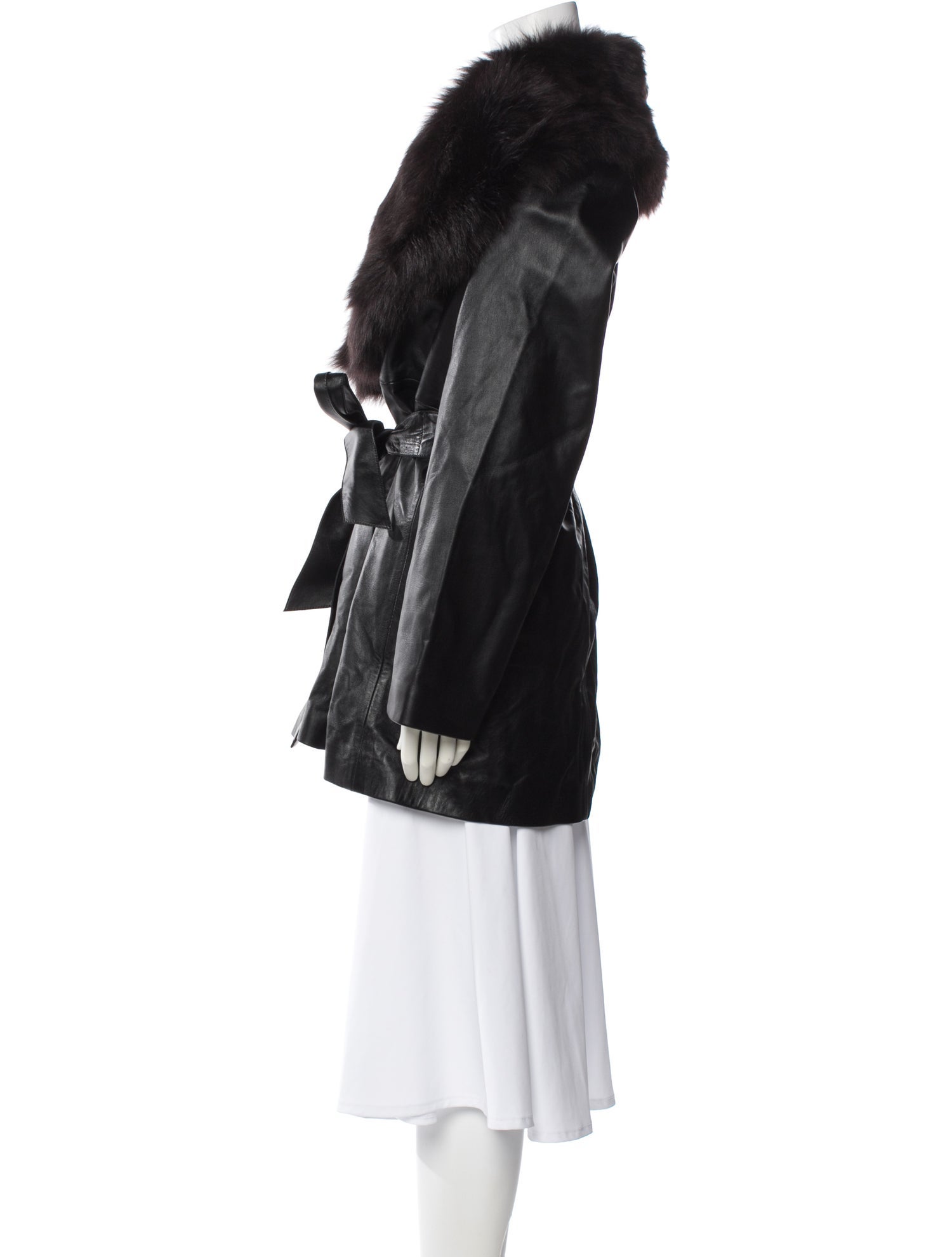 Nour Hammour Lambskin Fur Coat