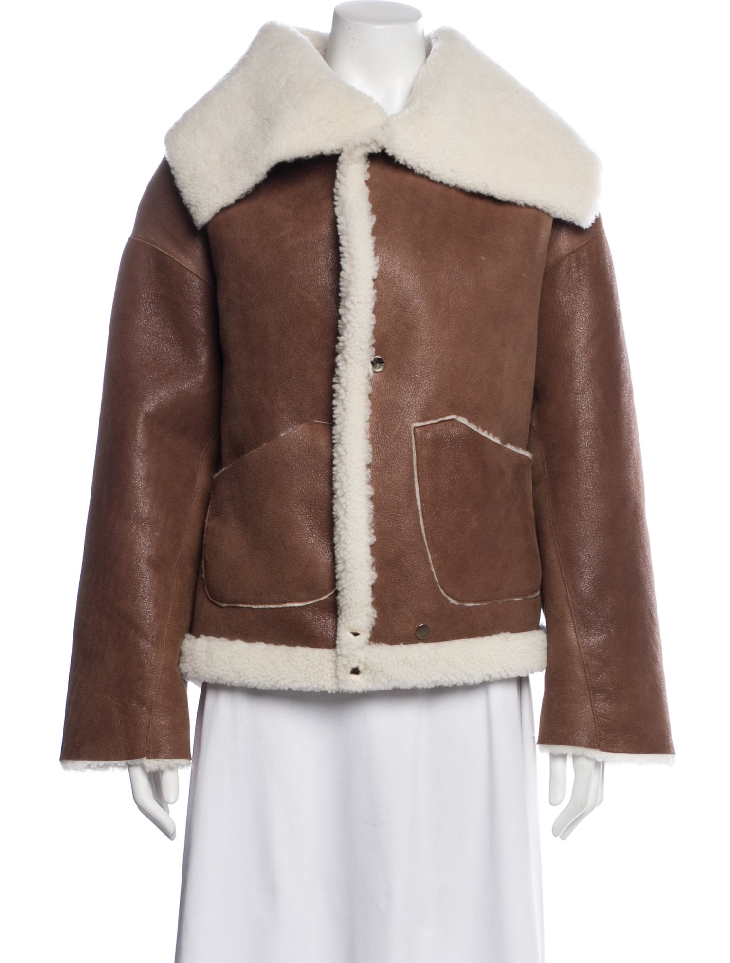 Nour Hammour Lamb Fur Faux Fur Jacket