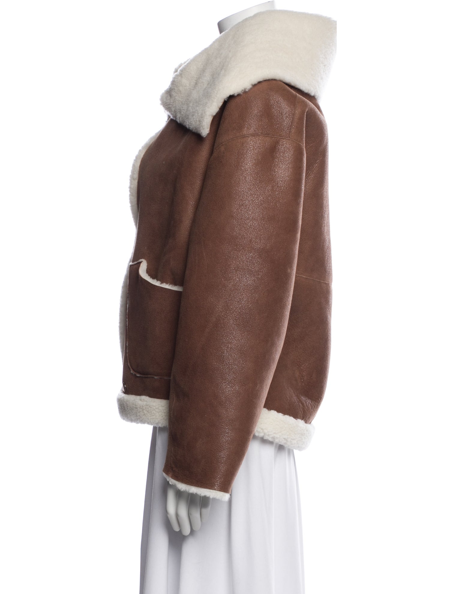Nour Hammour Lamb Fur Faux Fur Jacket