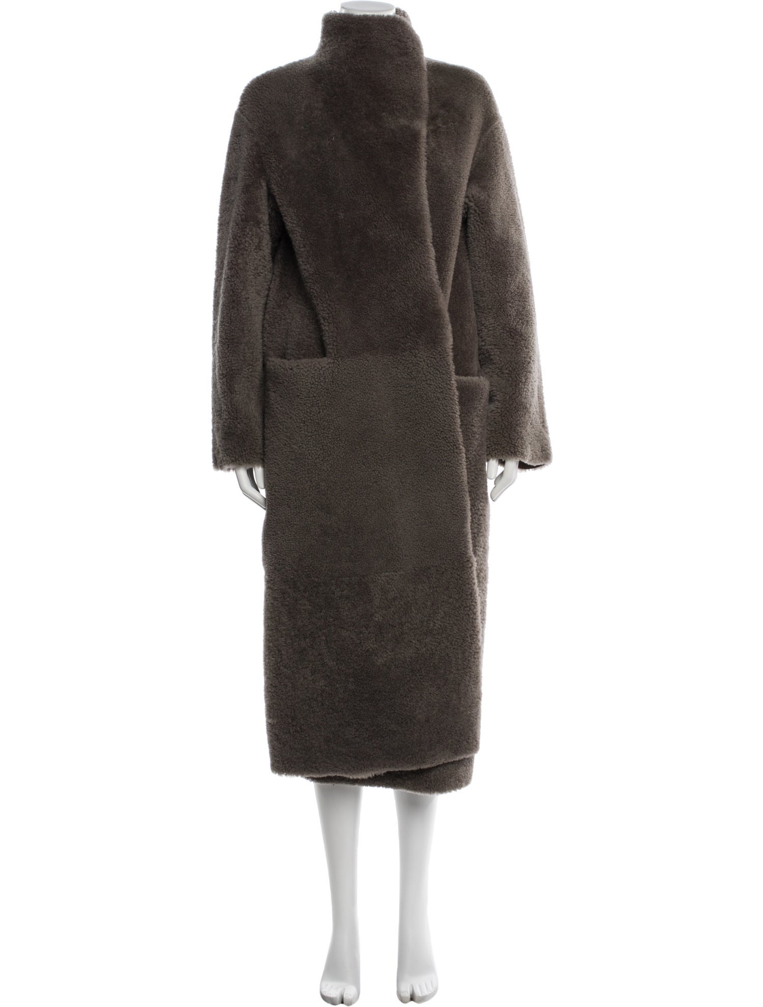 Nour Hammour Lamb Fur Fur Coat