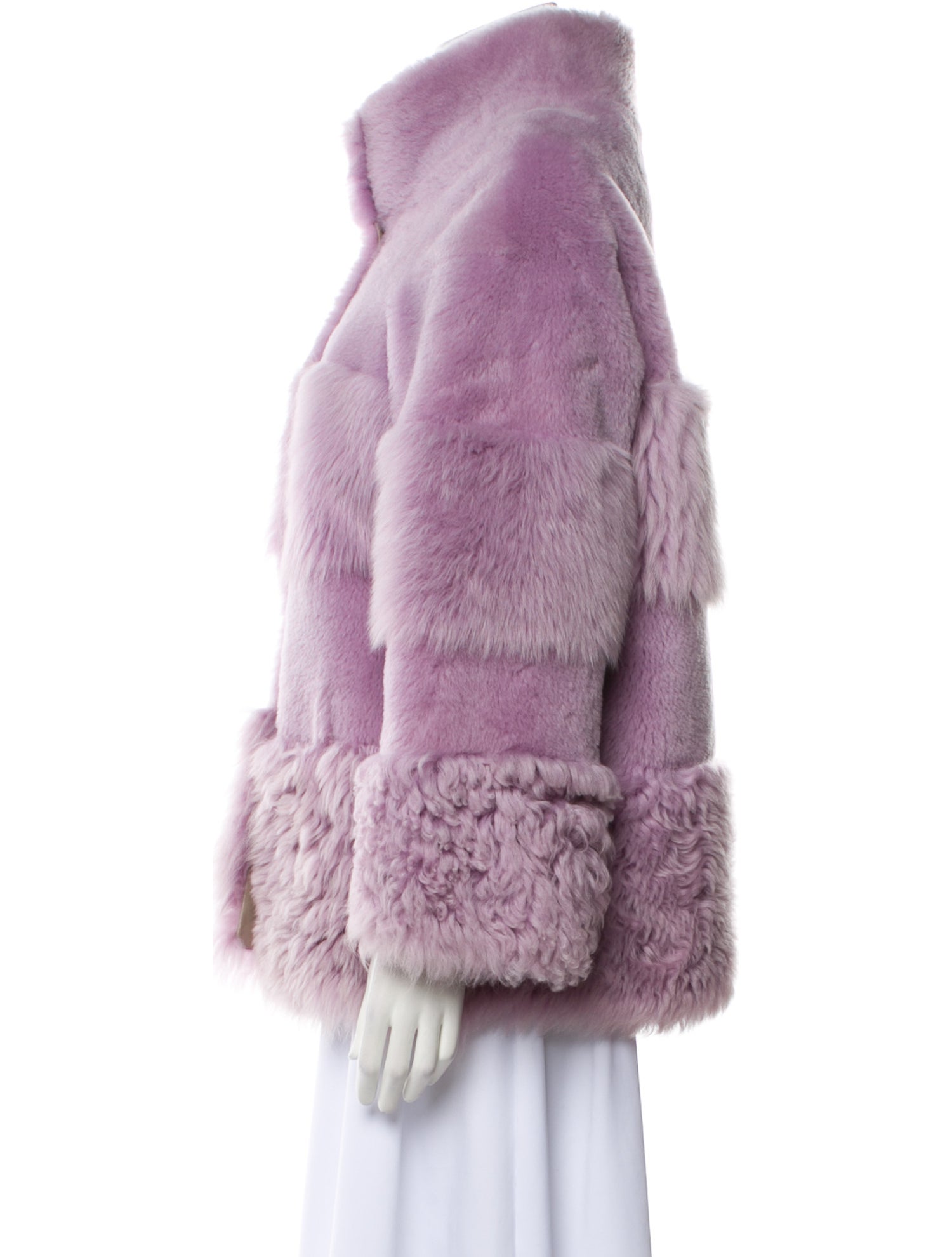 Nour Hammour Shearling Fur Jacket