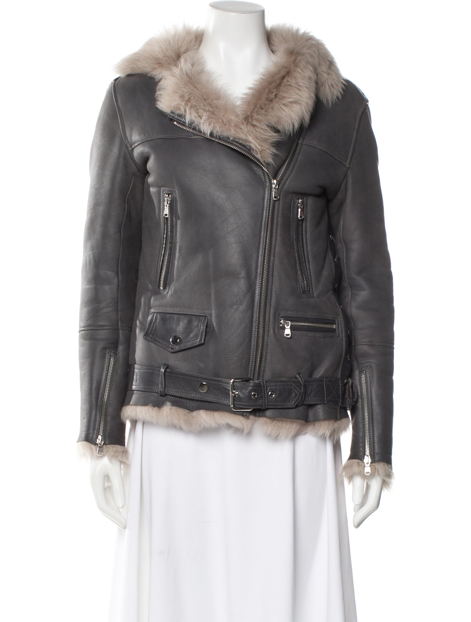 Nour Hammour Lambskin Biker Jacket