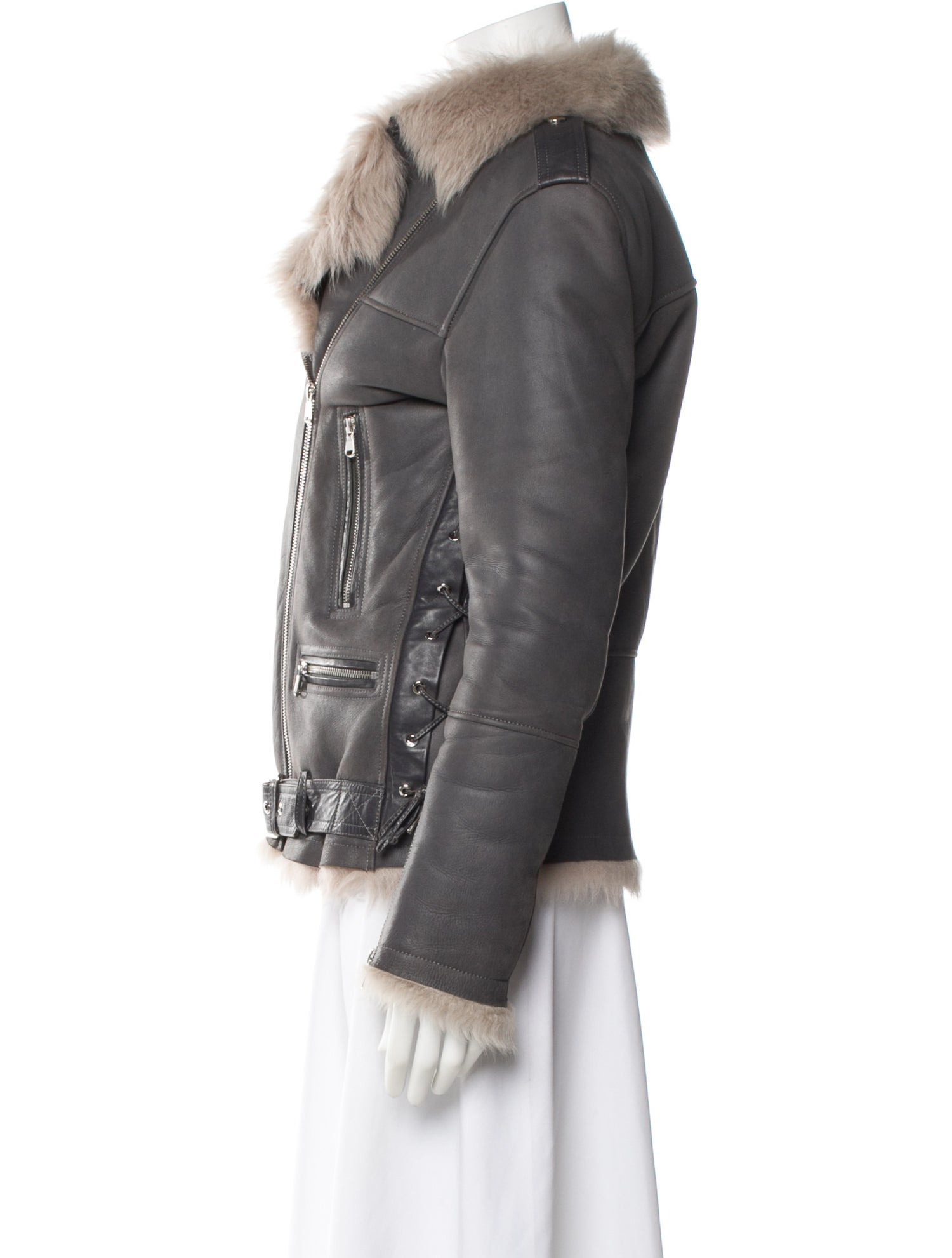 Nour Hammour Lambskin Biker Jacket