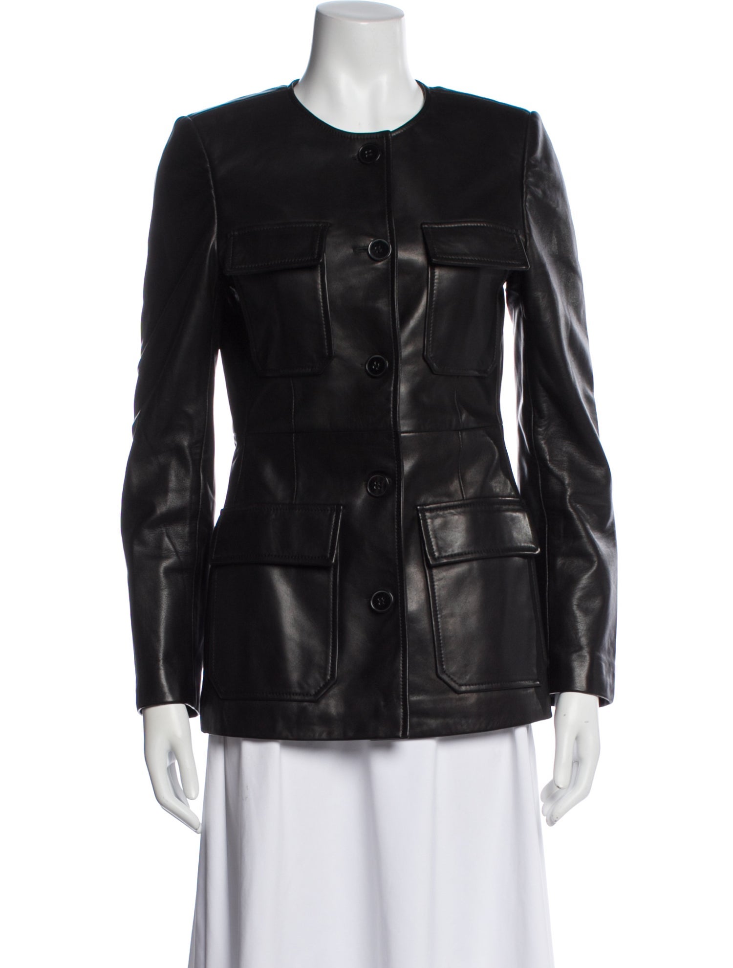 Nour Hammour Lambskin Utility Jacket