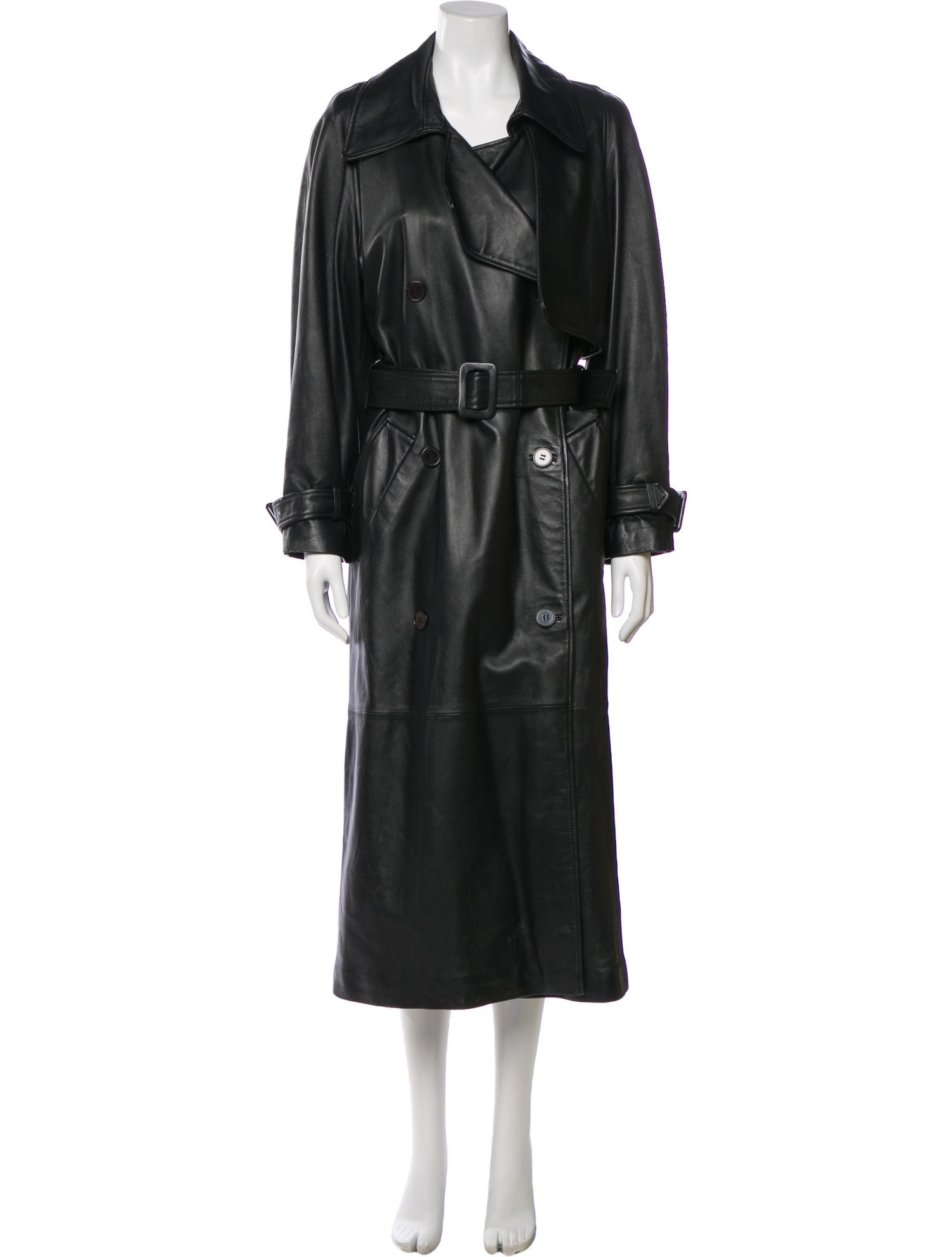 Nour Hammour Lambskin Trench Coat