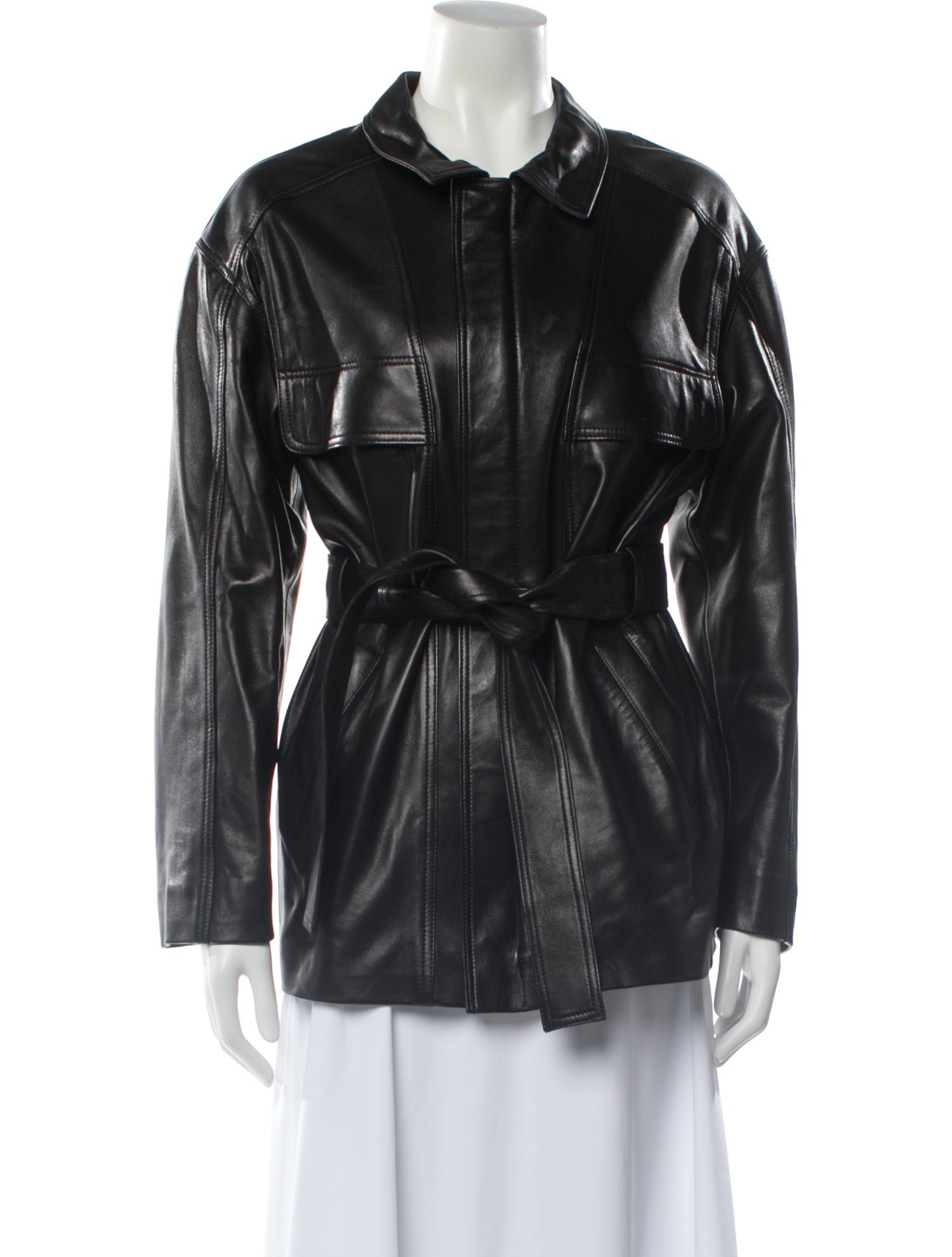 Nour Hammour Lambskin Biker Jacket