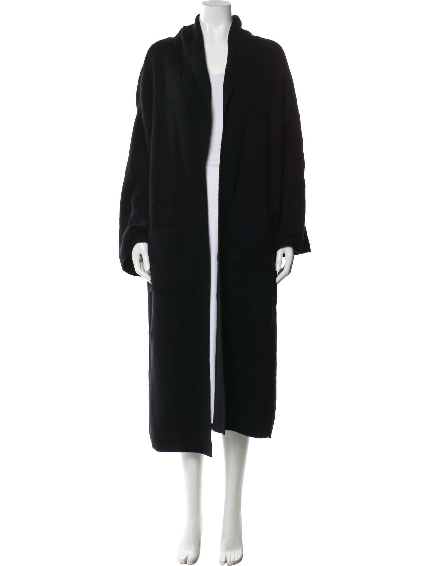 Nour Hammour Merino Wool Open Front Sweater