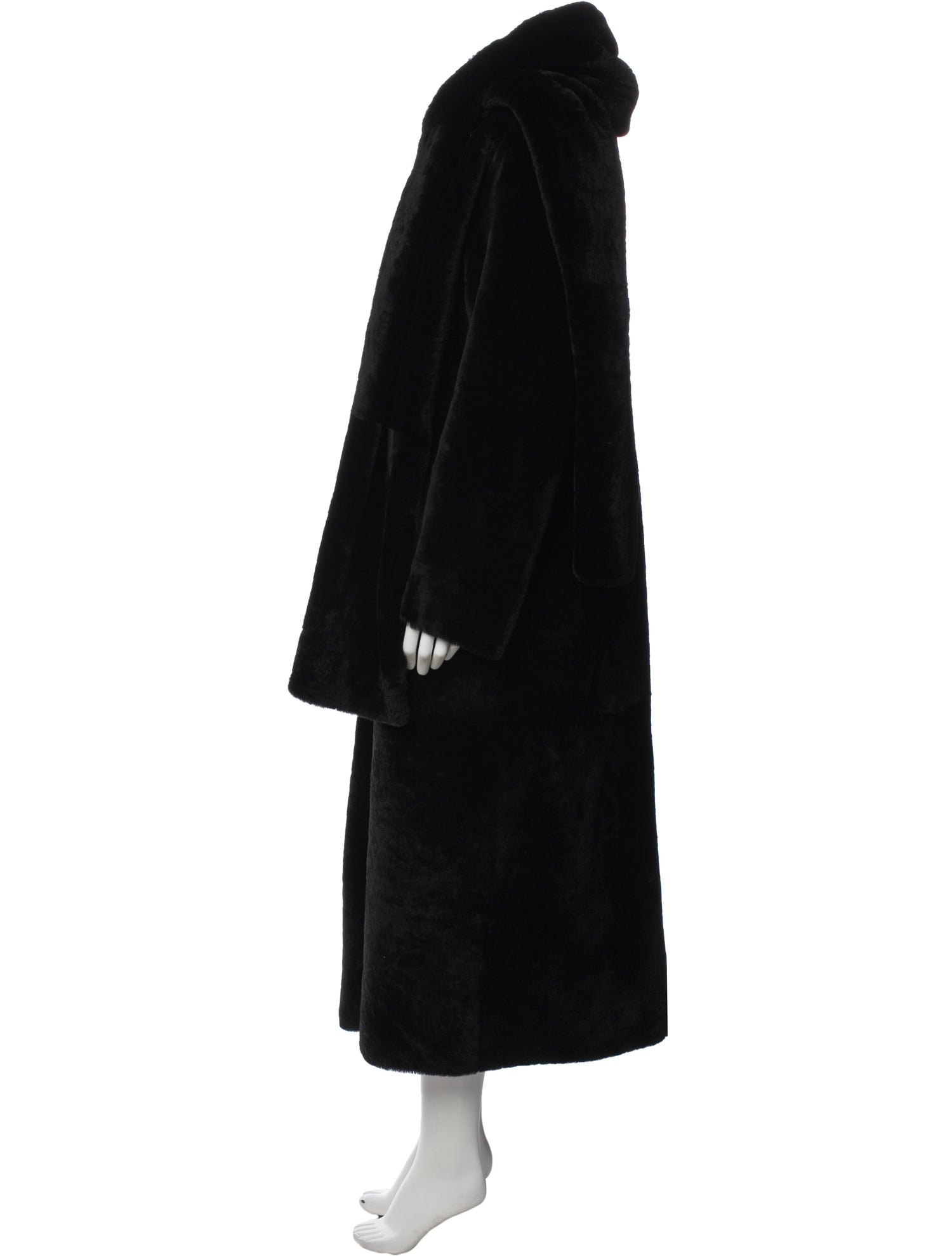 Nour Hammour Lamb Fur Fur Coat