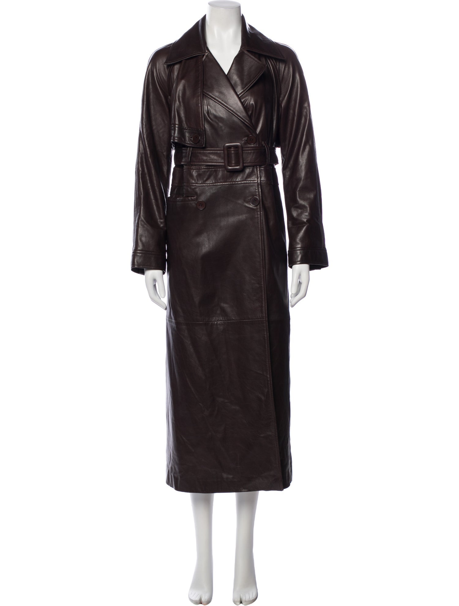Nour Hammour Lambskin Trench Coat