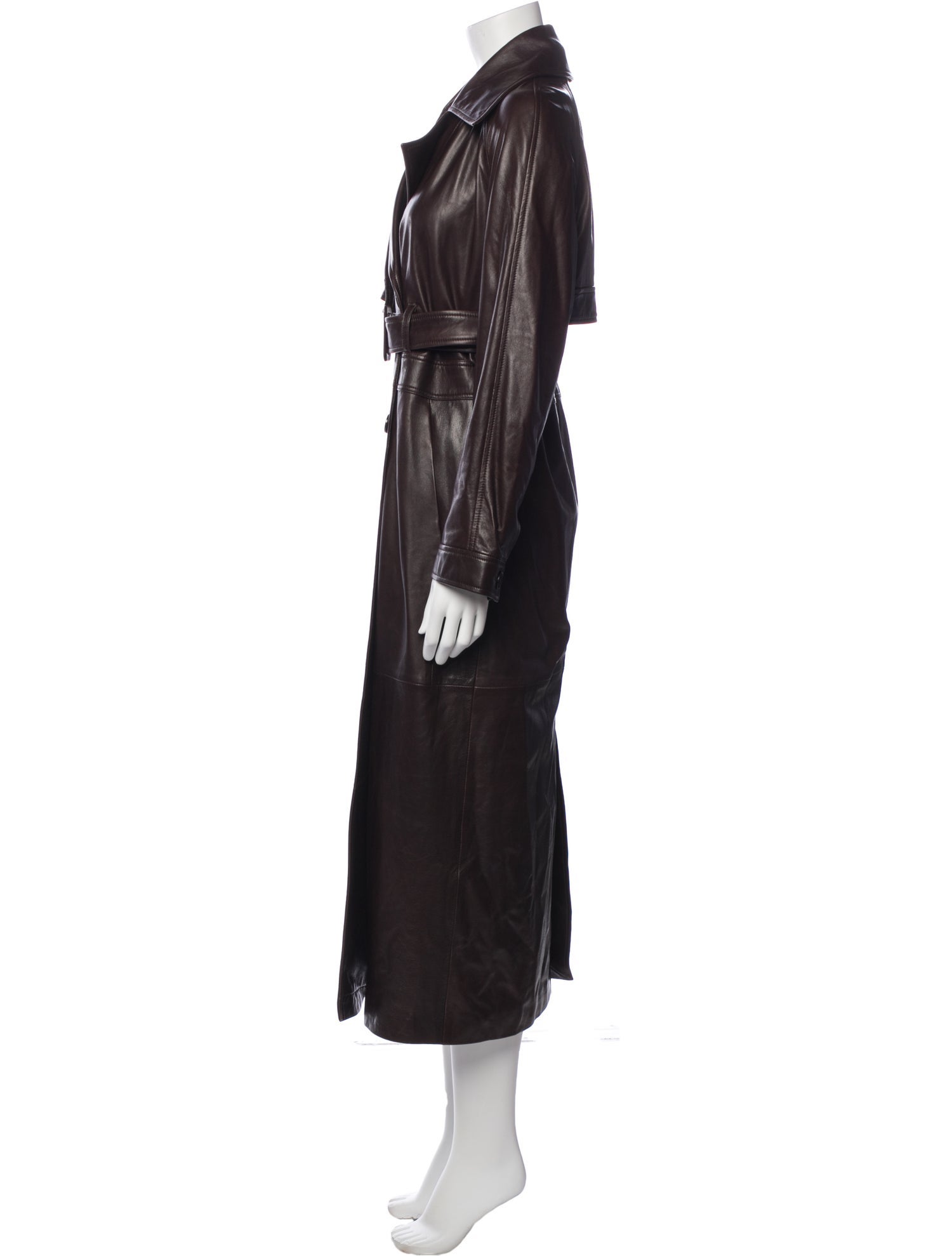 Nour Hammour Lambskin Trench Coat