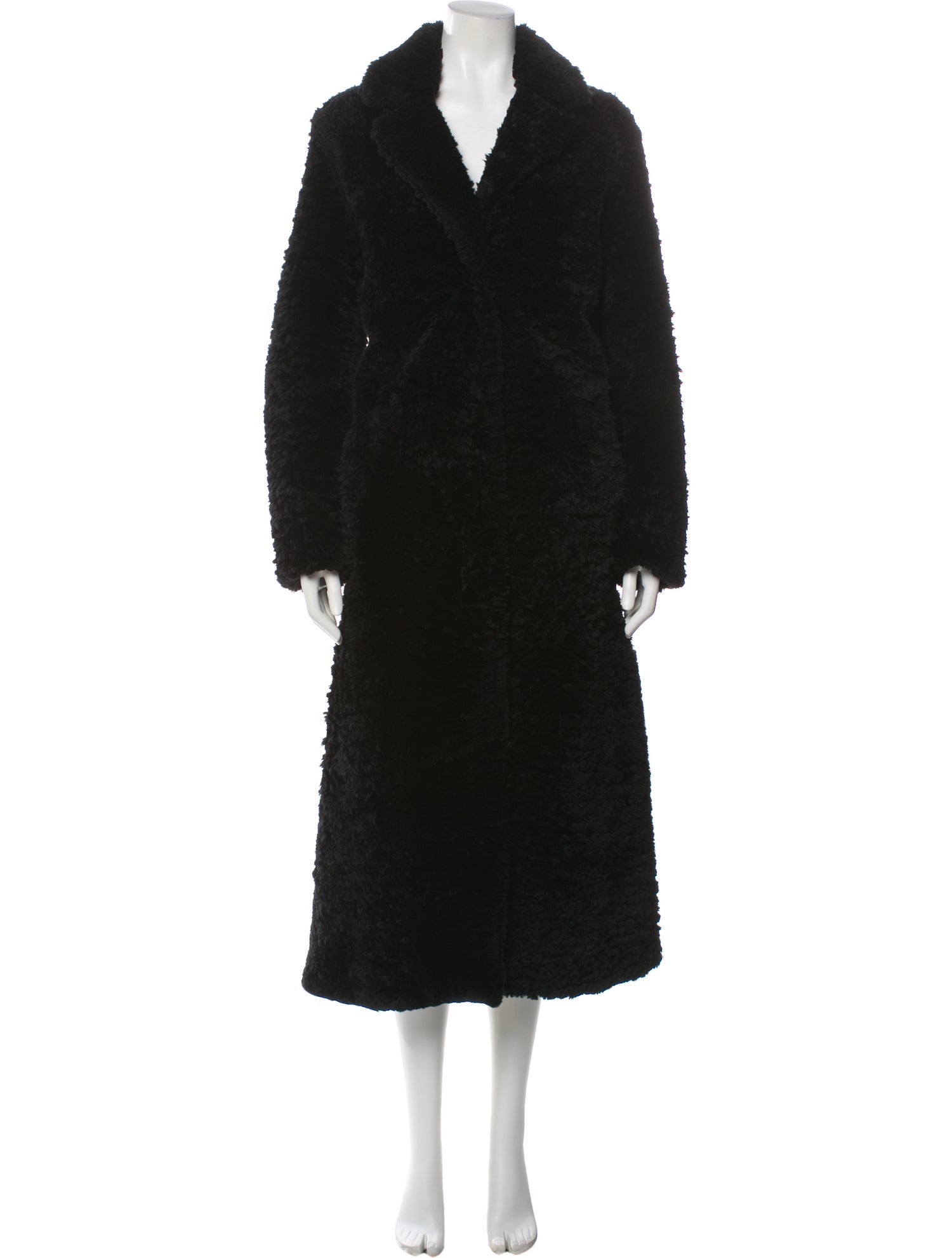 Nour Hammour Lamb Fur Fur Coat