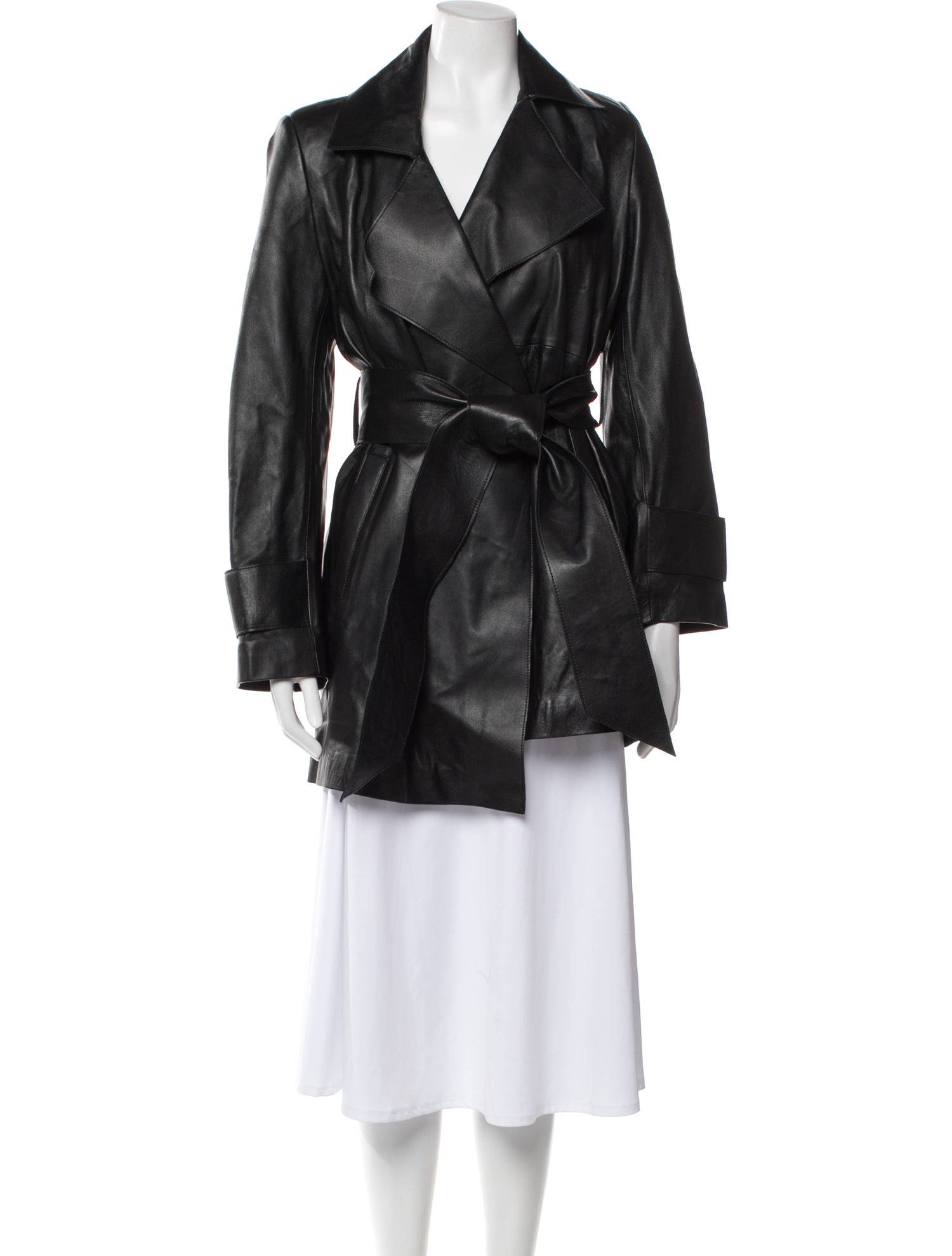 Nour Hammour Leather Utility Jacket