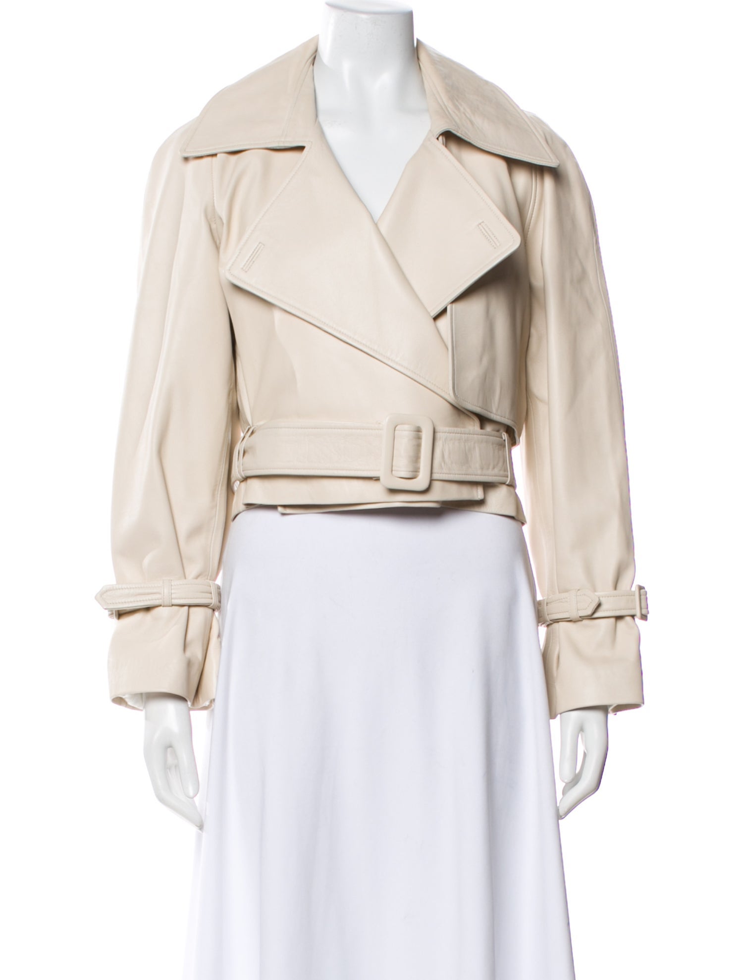 Nour Hammour Leather Biker Jacket