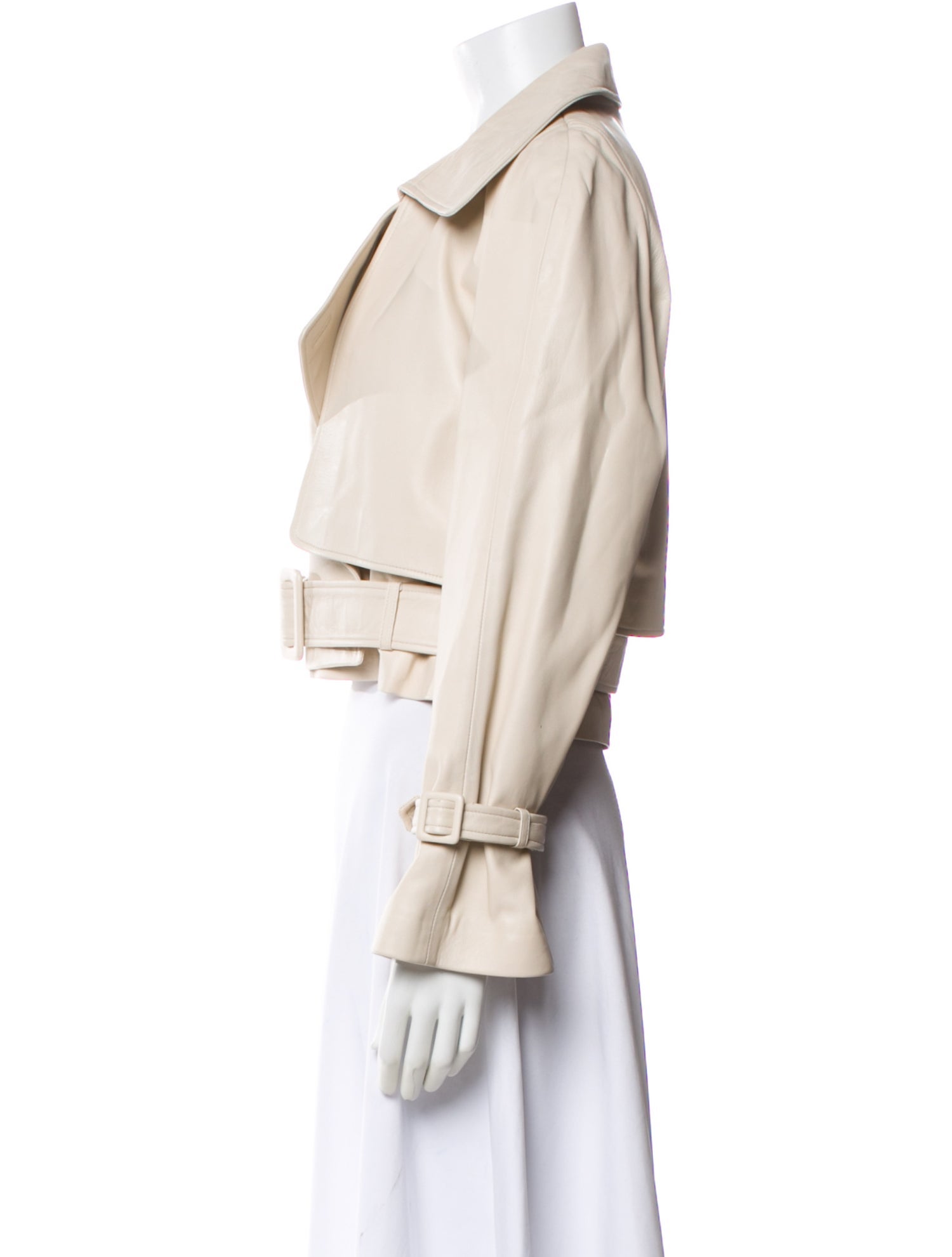 Nour Hammour Leather Biker Jacket