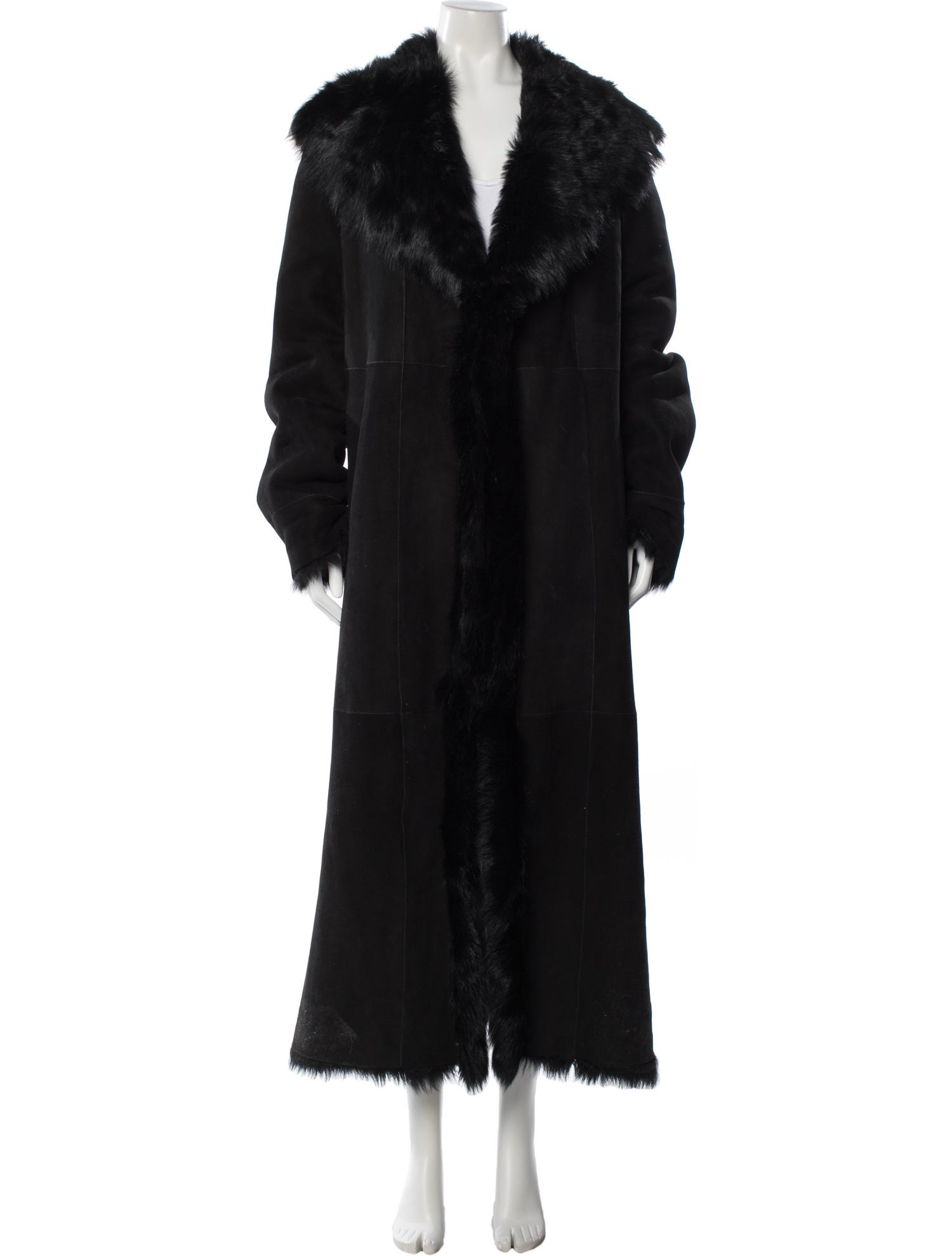 Nour Hammour Lamb Fur Faux Fur Coat