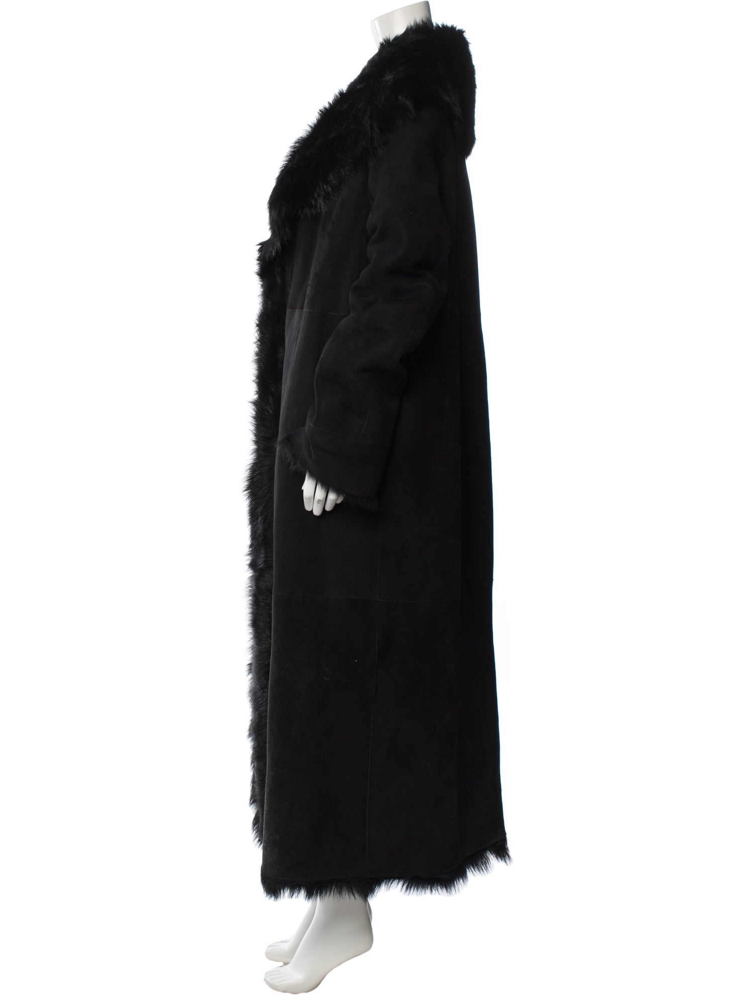Nour Hammour Lamb Fur Faux Fur Coat