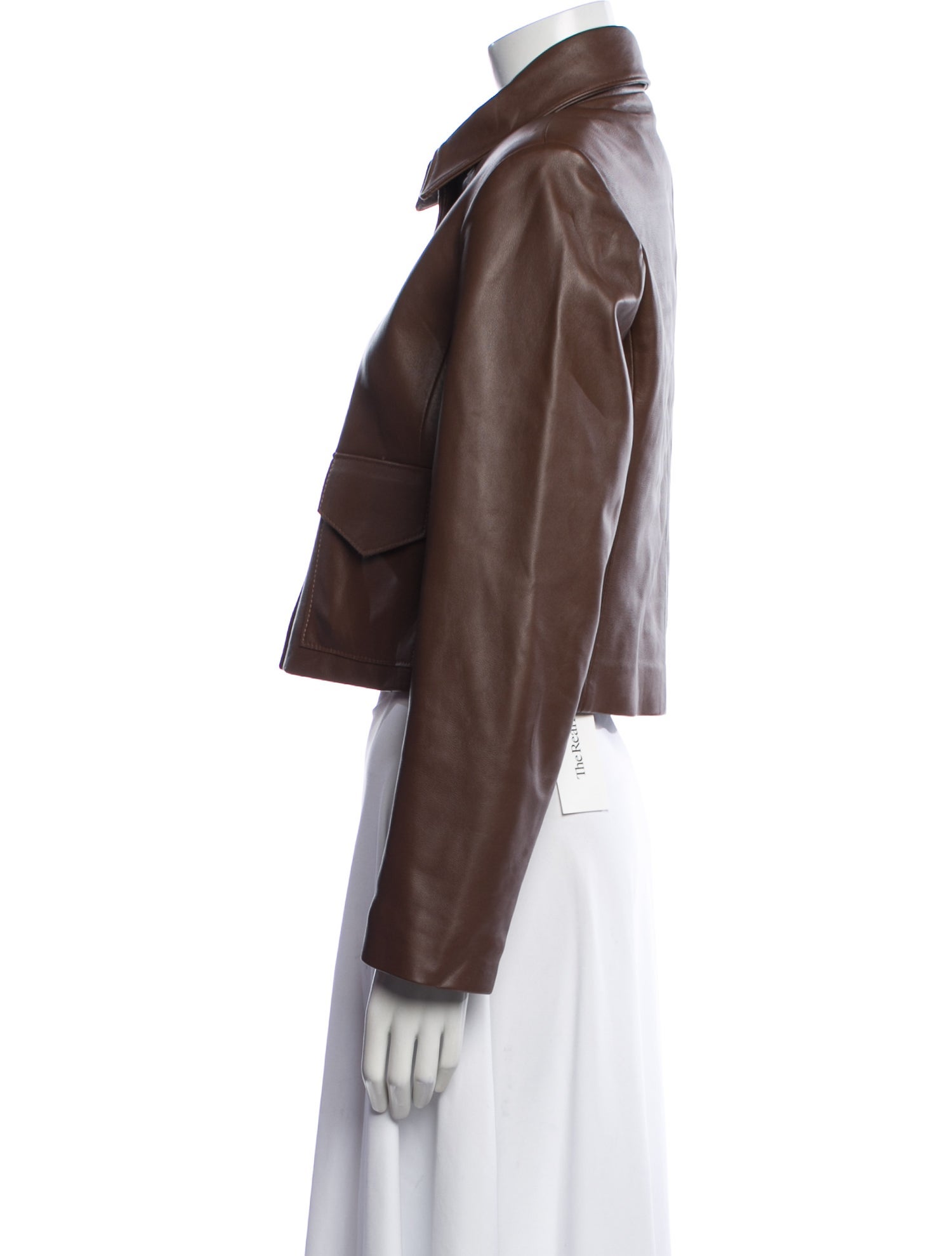 Nour Hammour Leather Biker Jacket