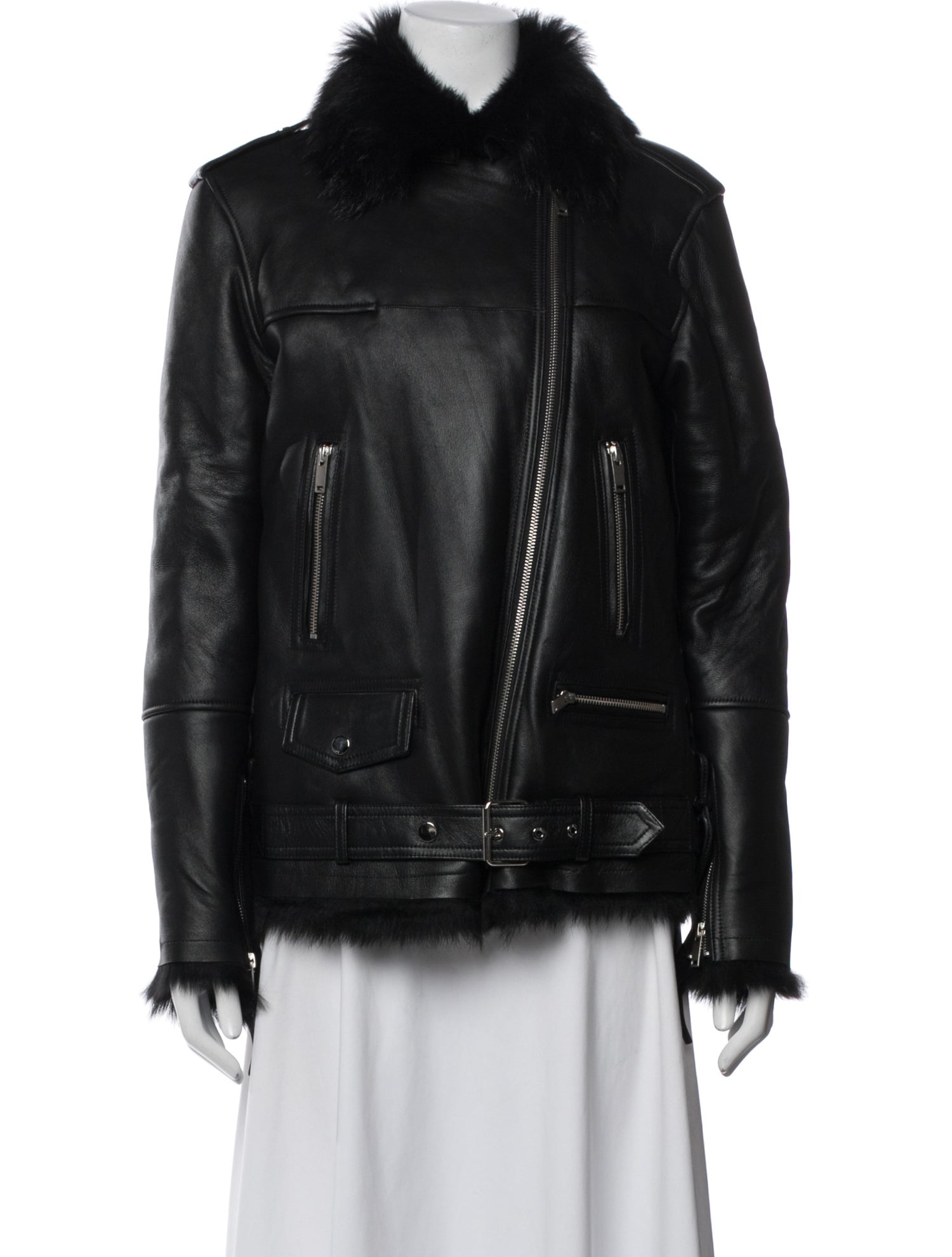 Nour Hammour Lambskin Biker Jacket