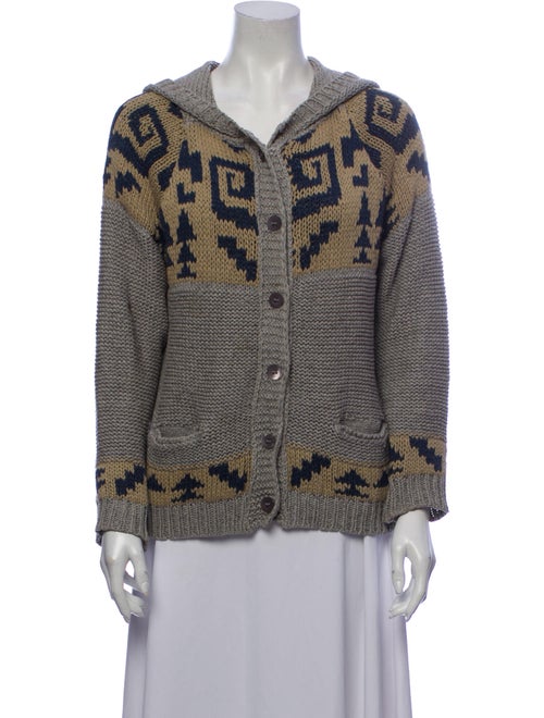 November Silk Printed Sweater Blue