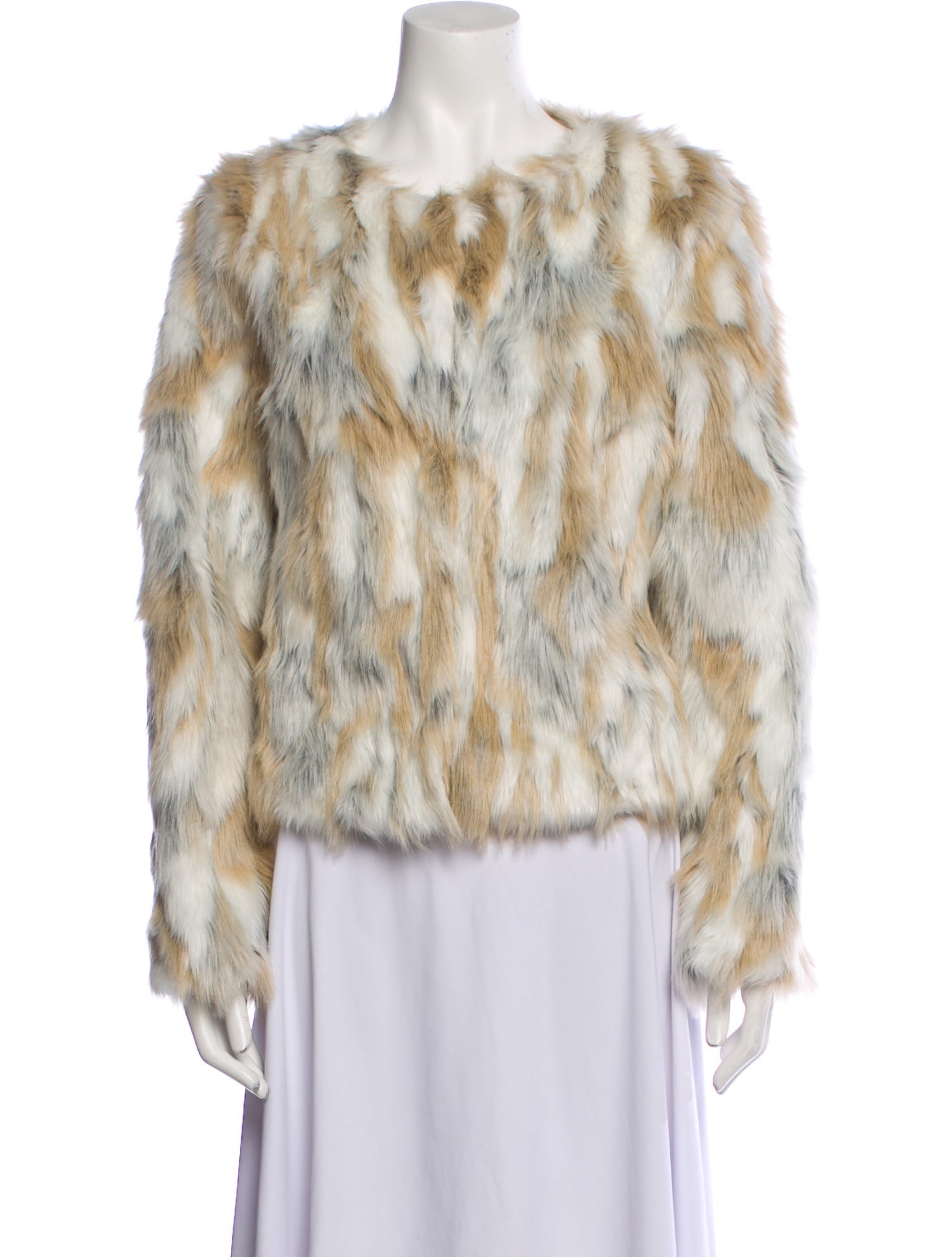 n:Philanthropy Printed Faux Fur Jacket