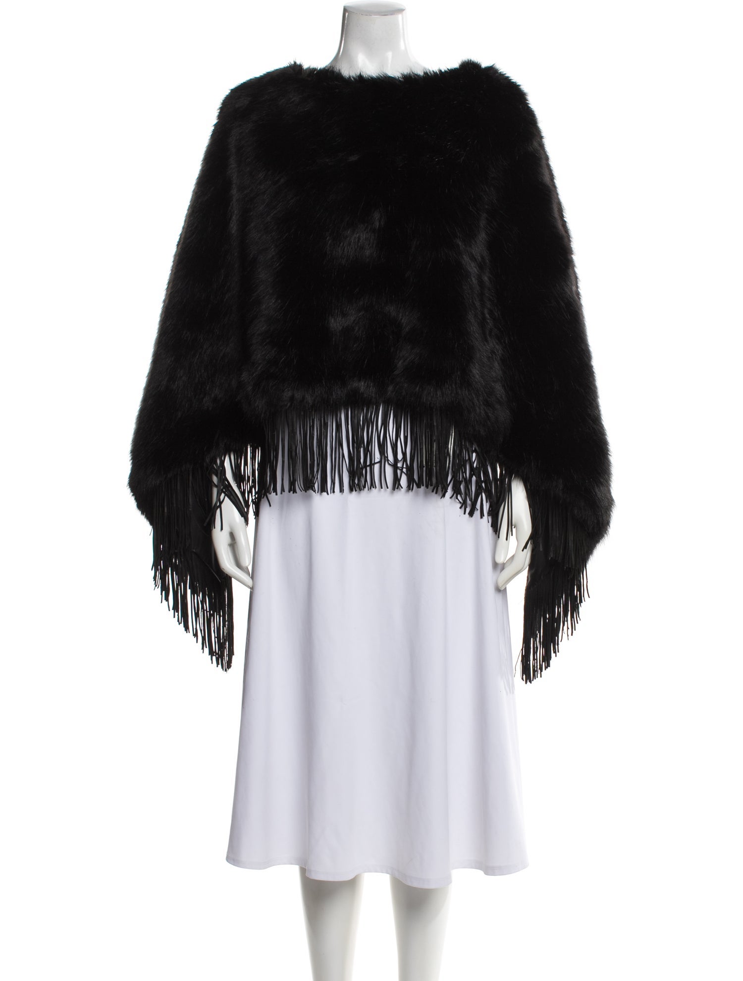 n:Philanthropy Faux Fur Bateau Neckline Sweater