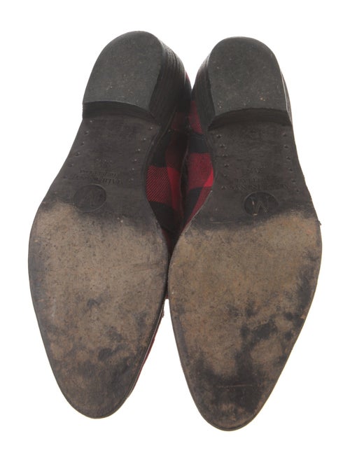 Modern Vice Plaid Print Lace-Up Boots