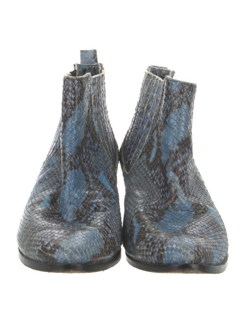 Modern Vice Snakeskin Animal Print Chelsea Boots