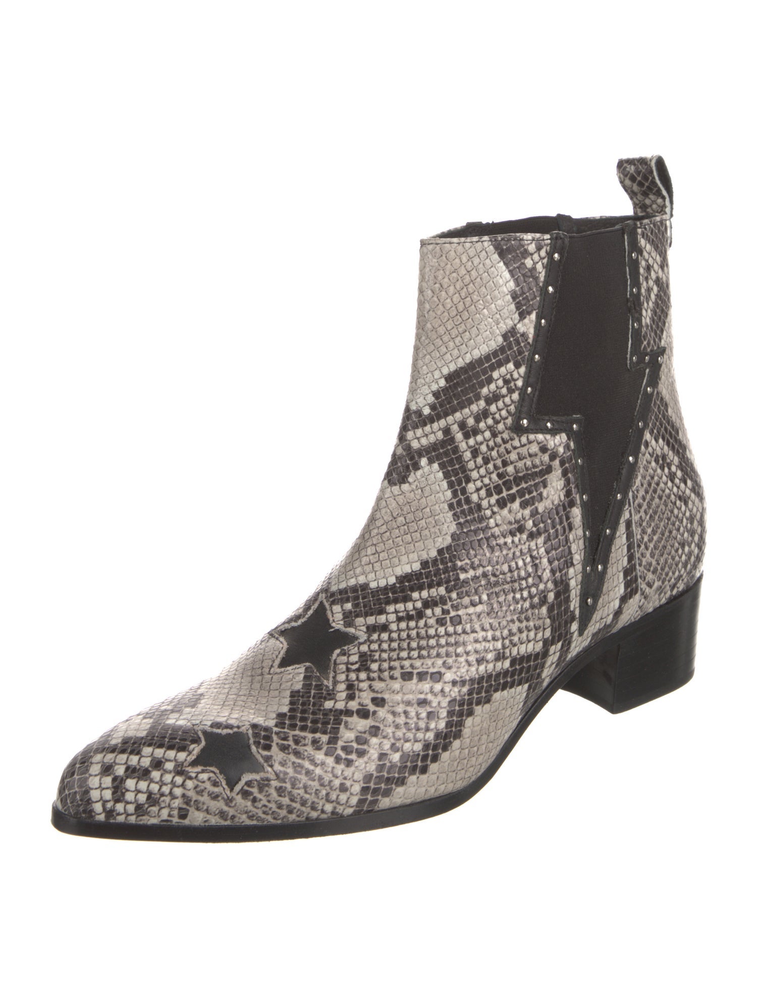 Modern Vice Leather Animal Print Chelsea Boots