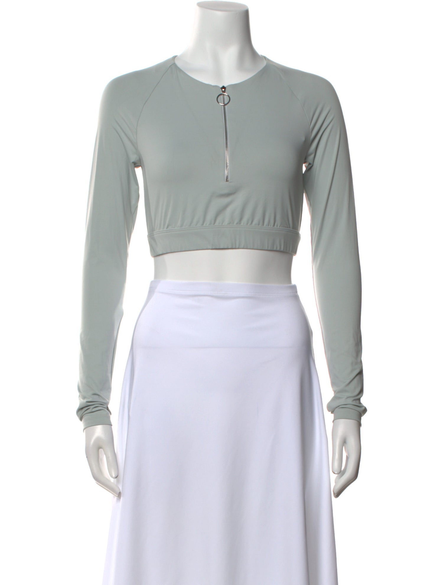NORBA Crew Neck Long Sleeve Crop Top