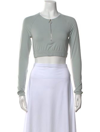 NORBA Crew Neck Long Sleeve Crop Top