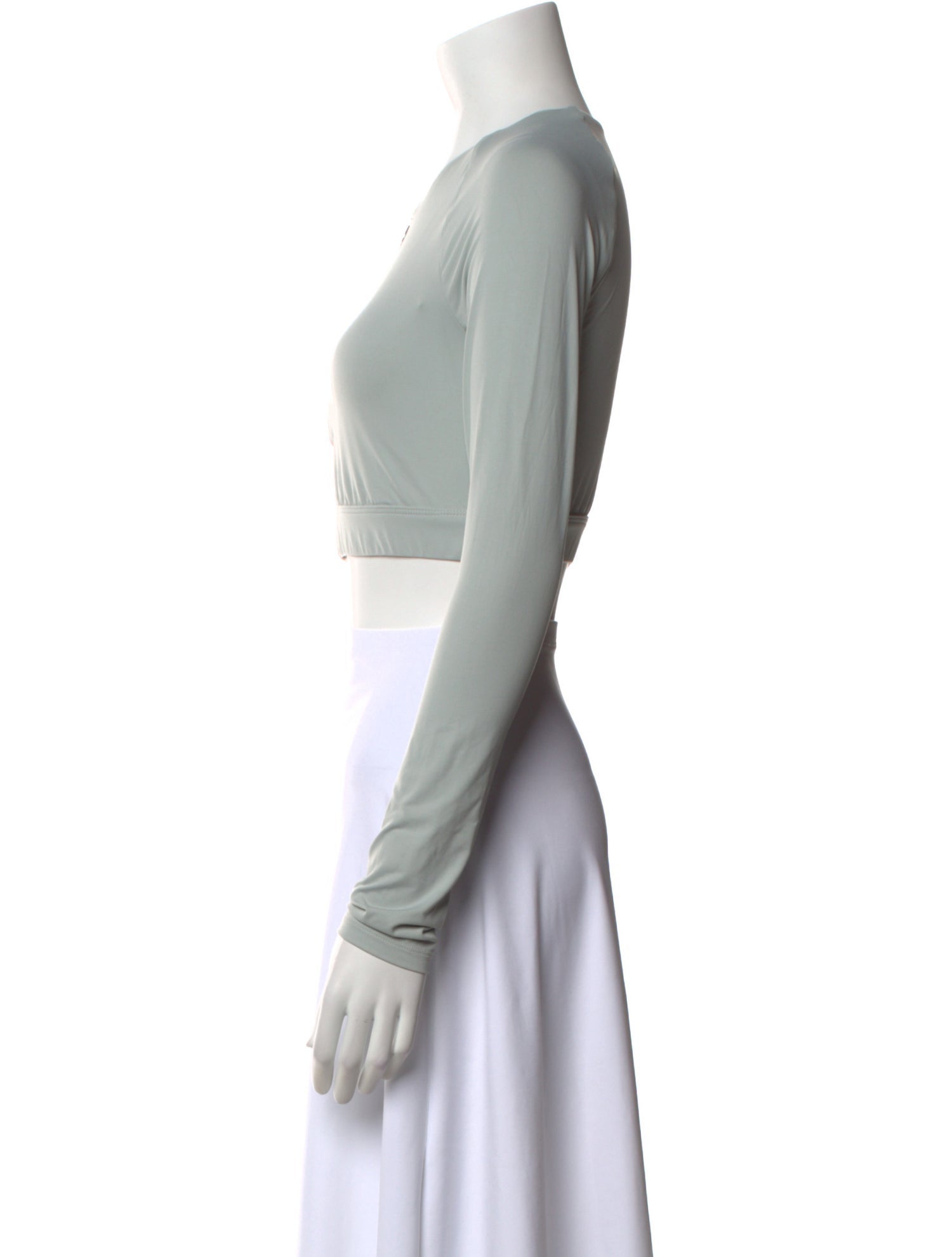 NORBA Crew Neck Long Sleeve Crop Top