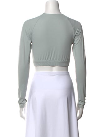 NORBA Crew Neck Long Sleeve Crop Top