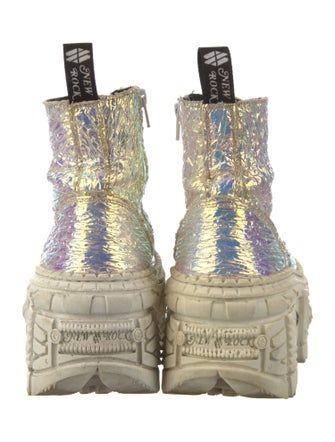 New Rock Combat Boots