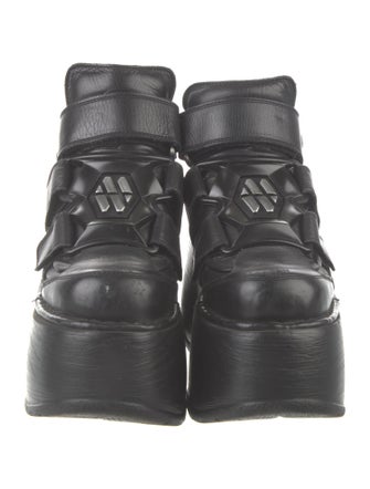 New Rock Leather Chunky Sneakers