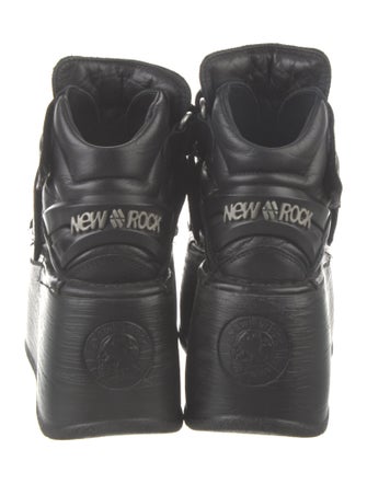 New Rock Leather Chunky Sneakers