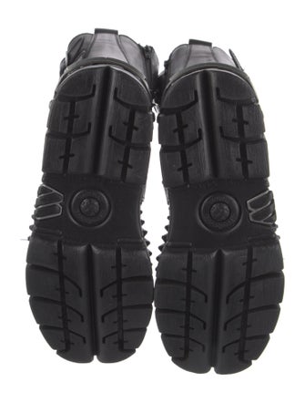 New Rock Leather Combat Boots