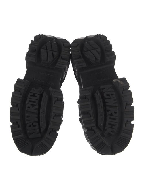 New Rock Leather Combat Boots