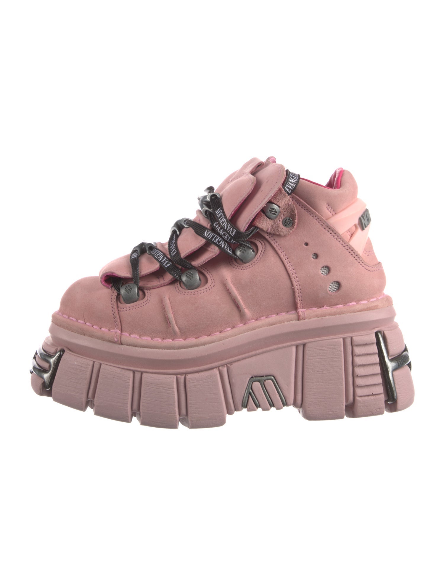 New Rock Suede Wedge Sneakers