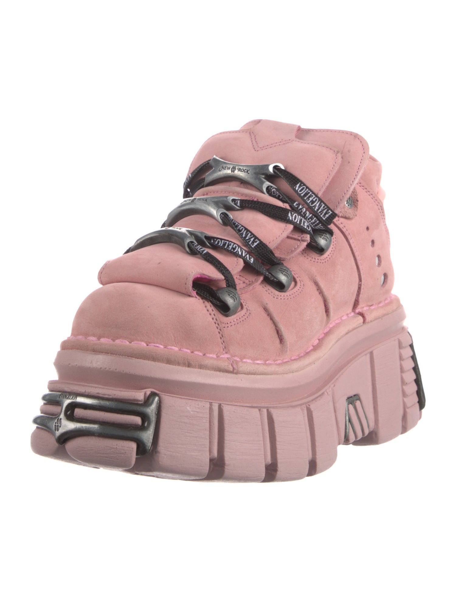 New Rock Suede Wedge Sneakers