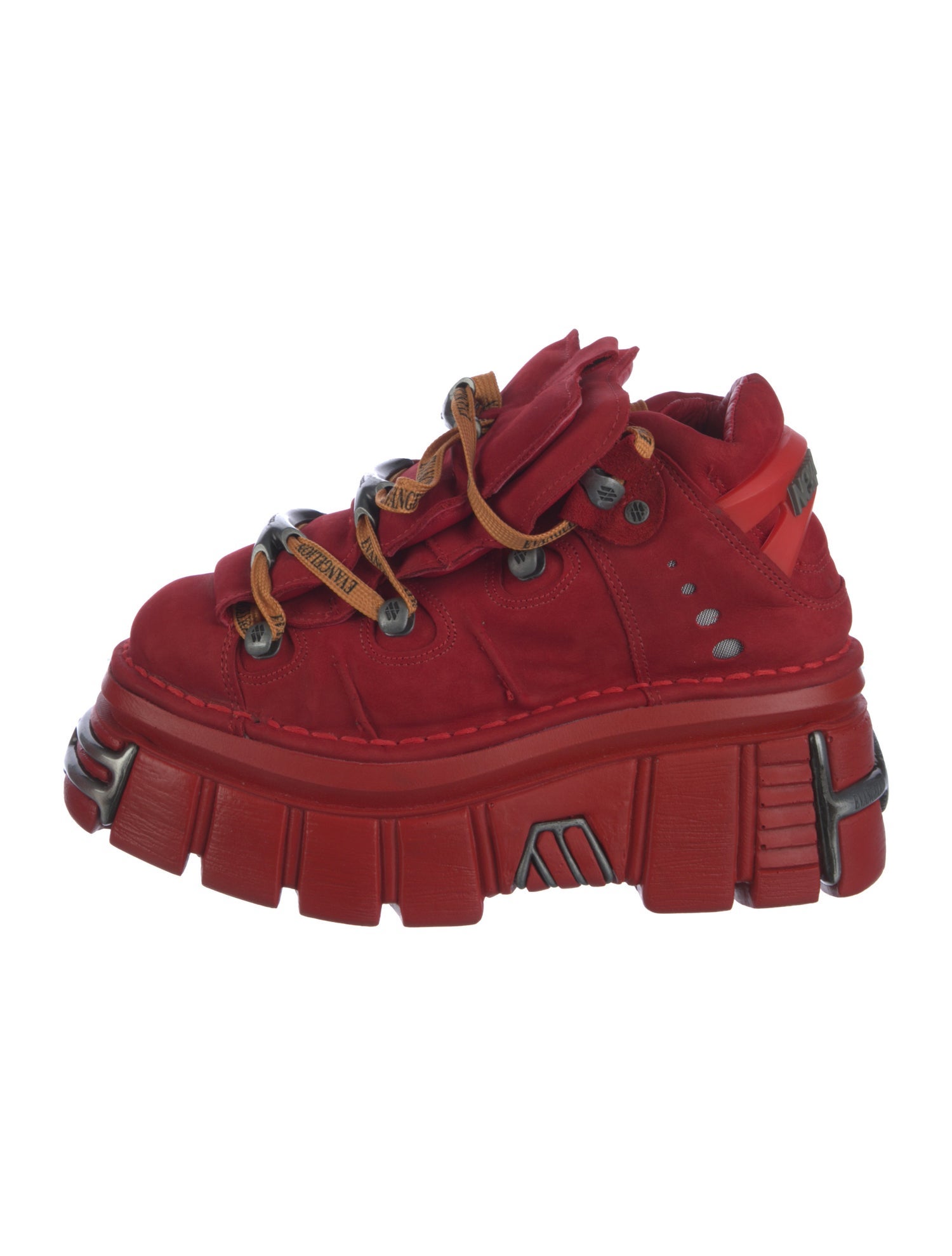 New Rock Suede Wedge Sneakers