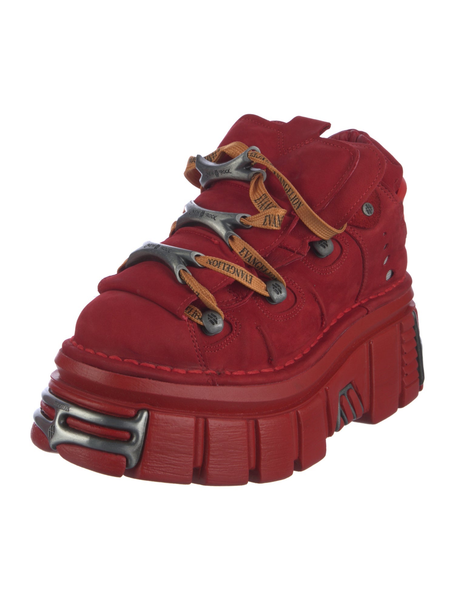 New Rock Suede Wedge Sneakers