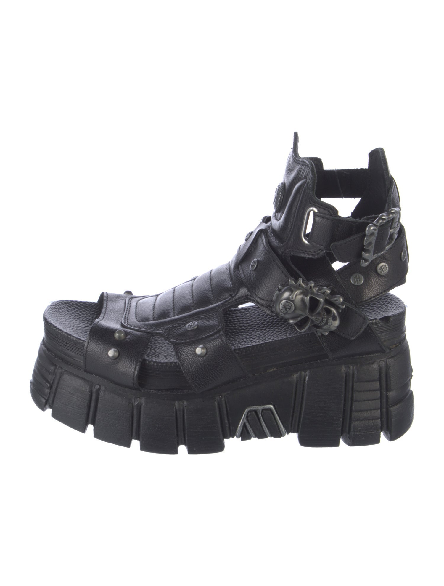 New Rock Leather Gladiator Sandals