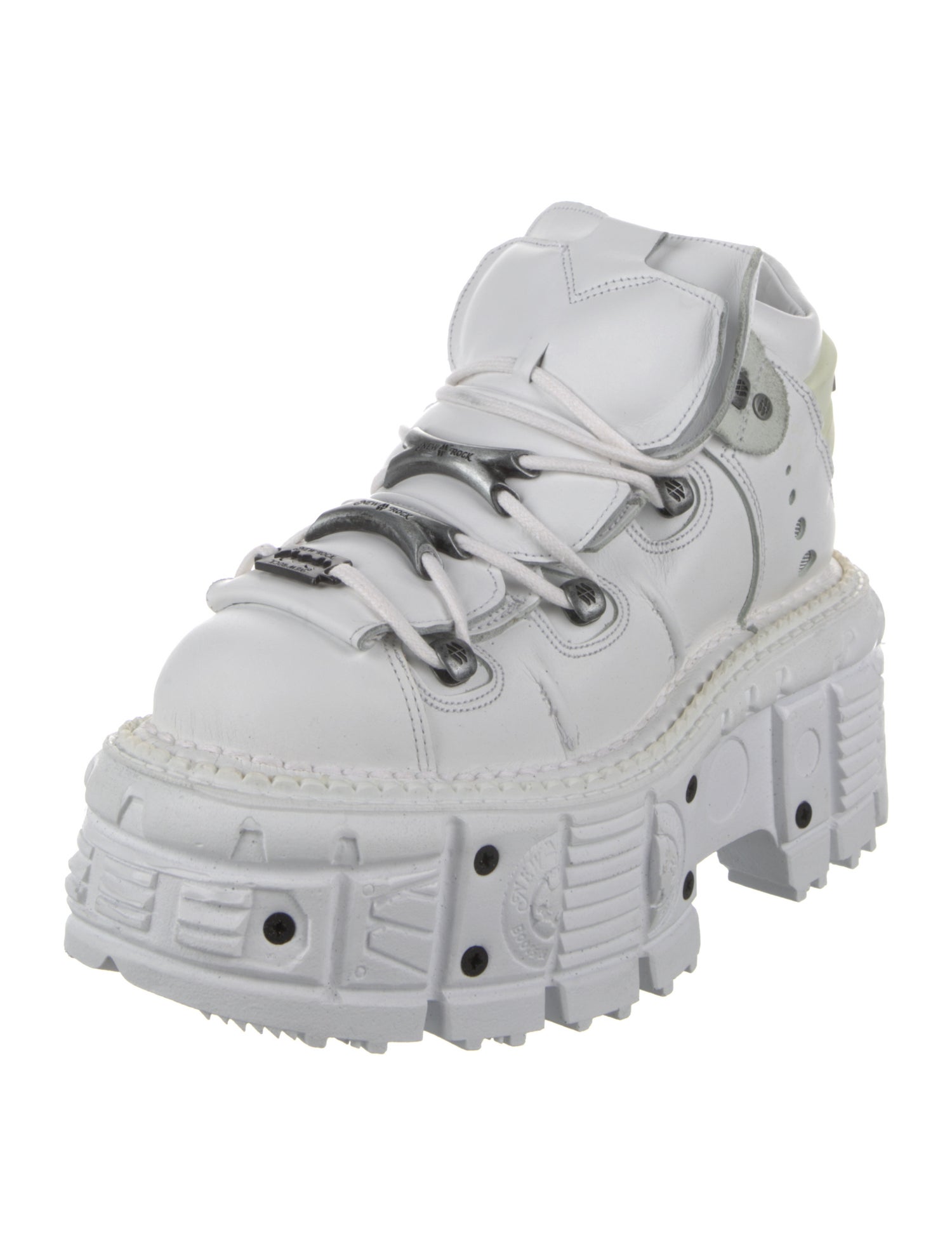 New Rock Leather Flats