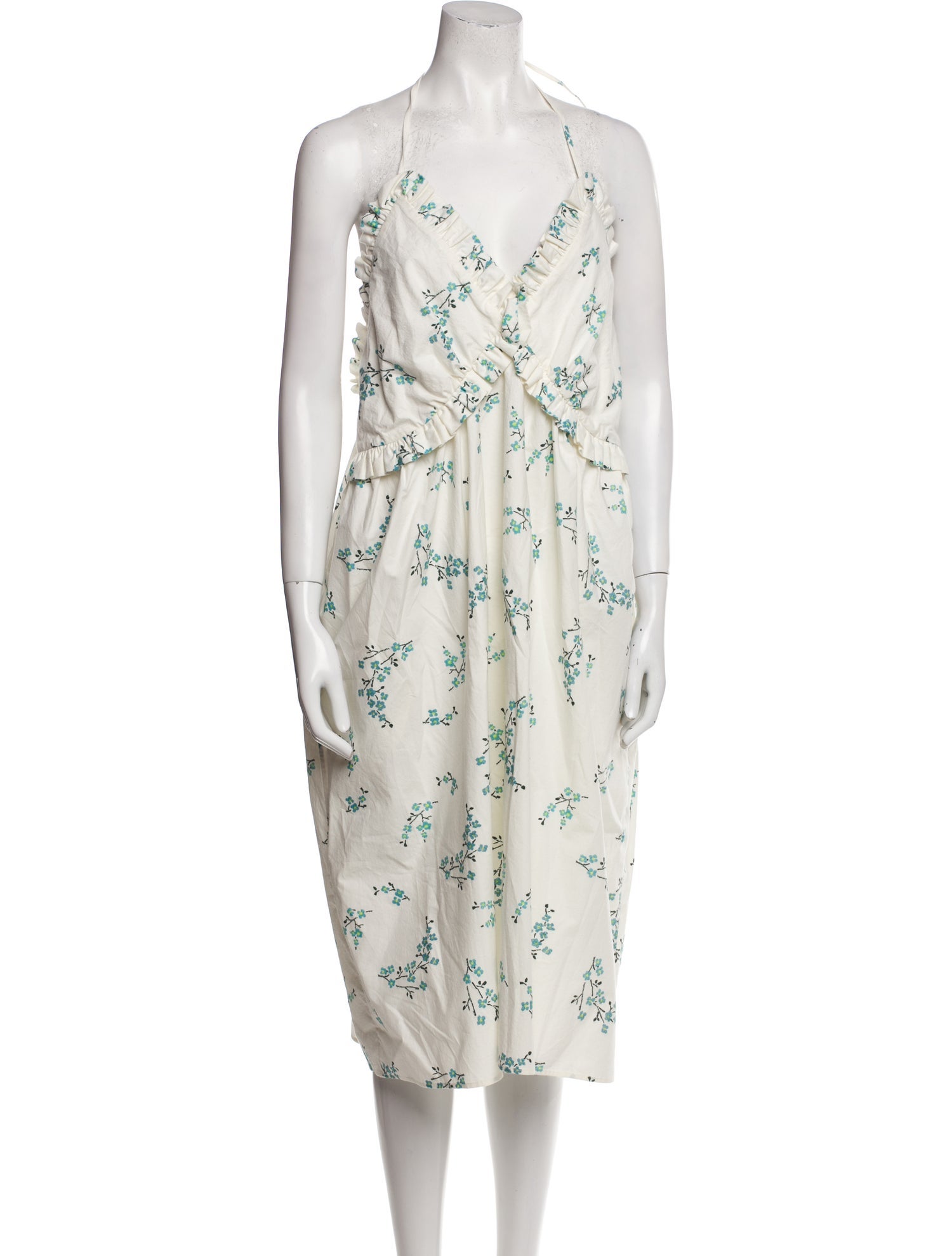 Naya Rea Floral Print Midi Length Dress