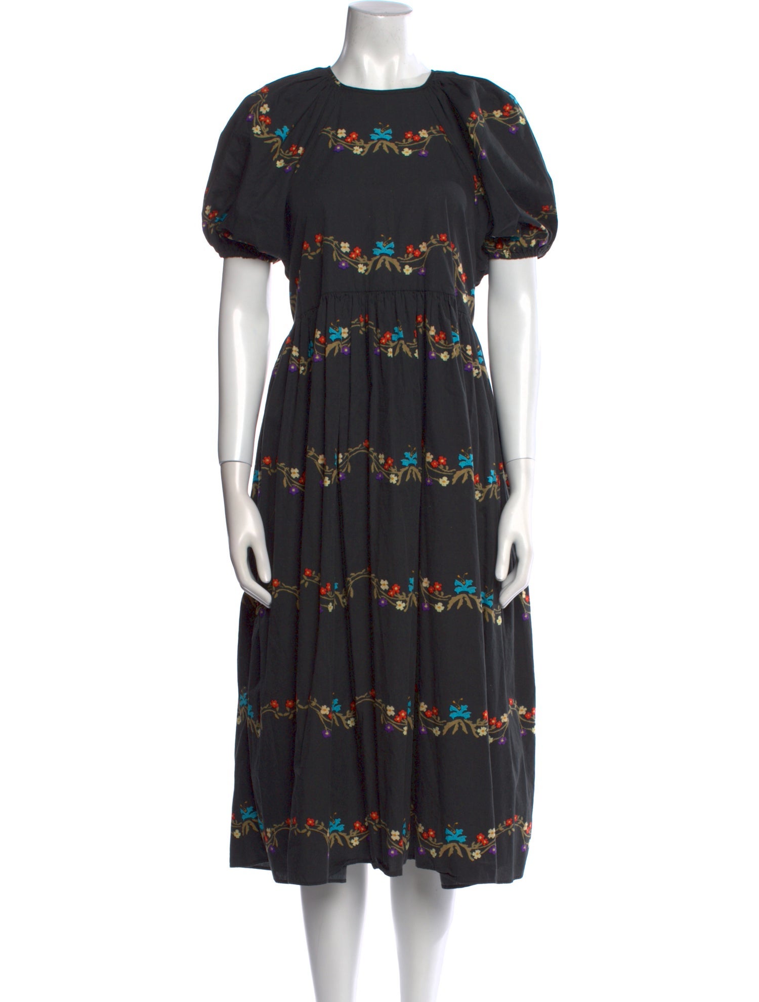 Naya Rea Floral Print Midi Length Dress