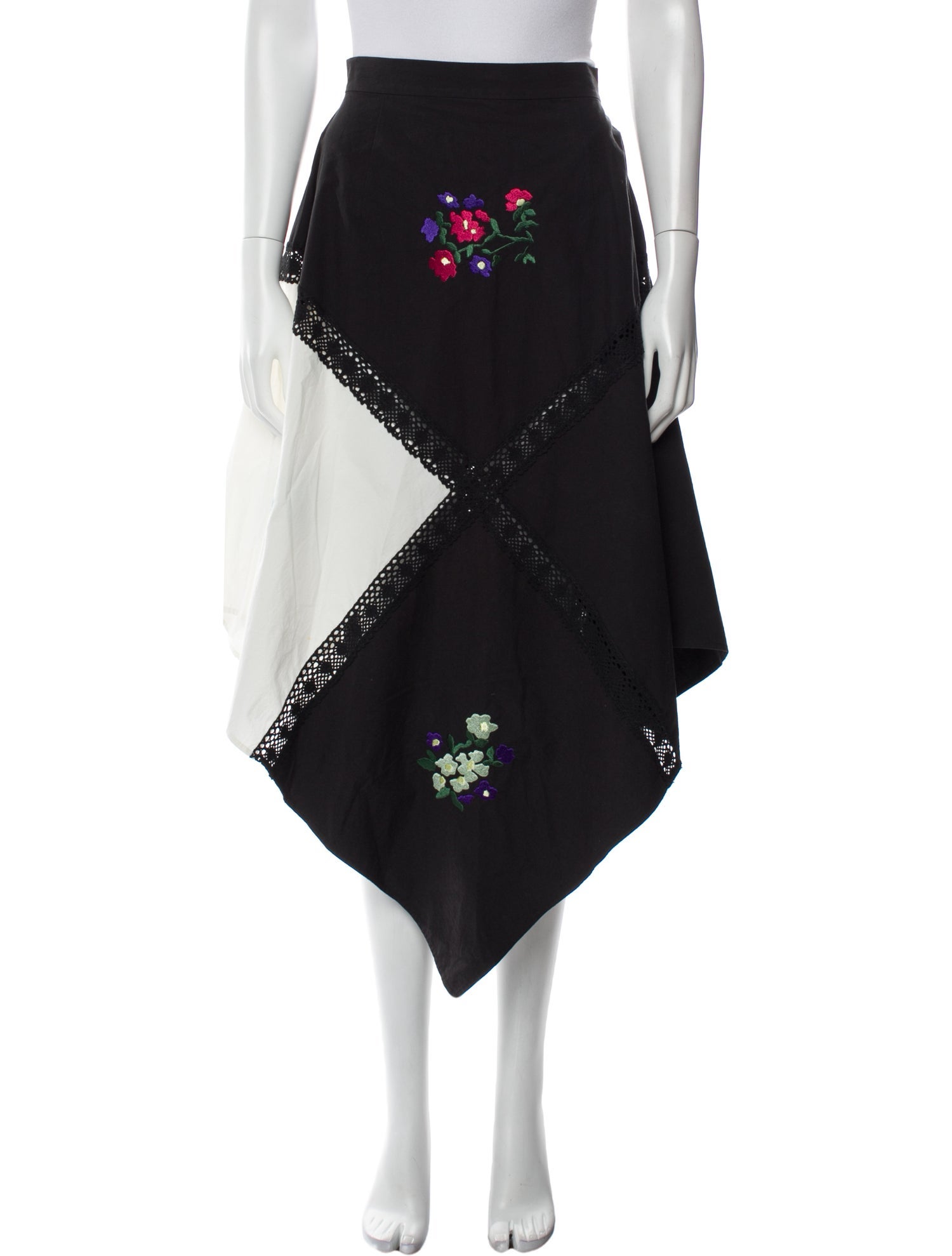 Naya Rea Floral Print Midi Length Skirt