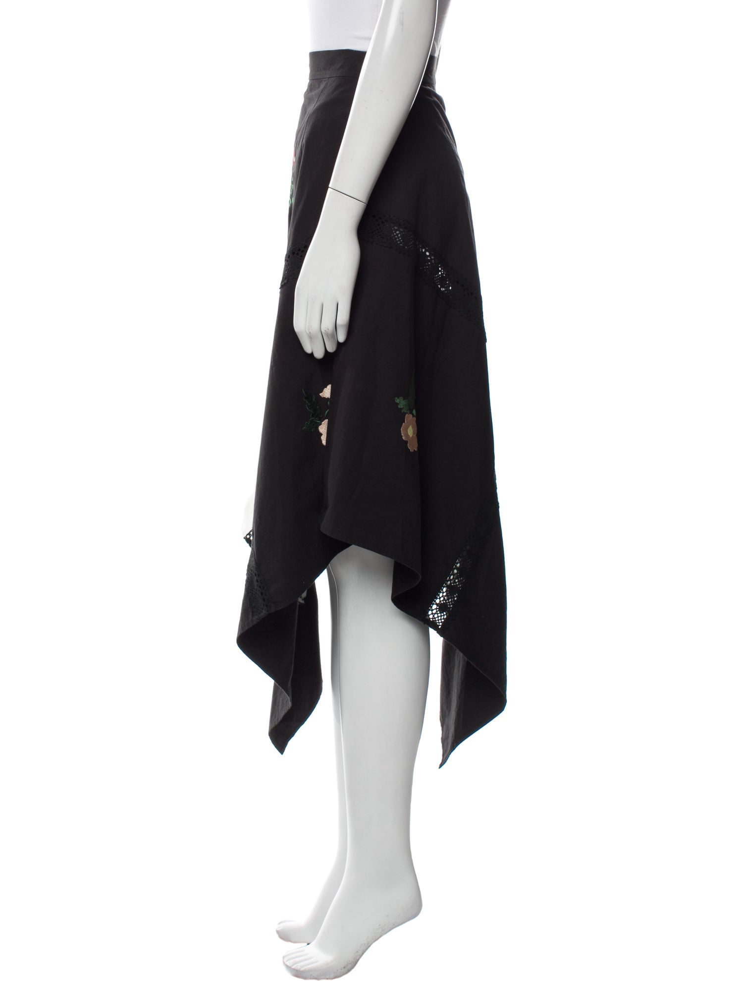 Naya Rea Floral Print Midi Length Skirt