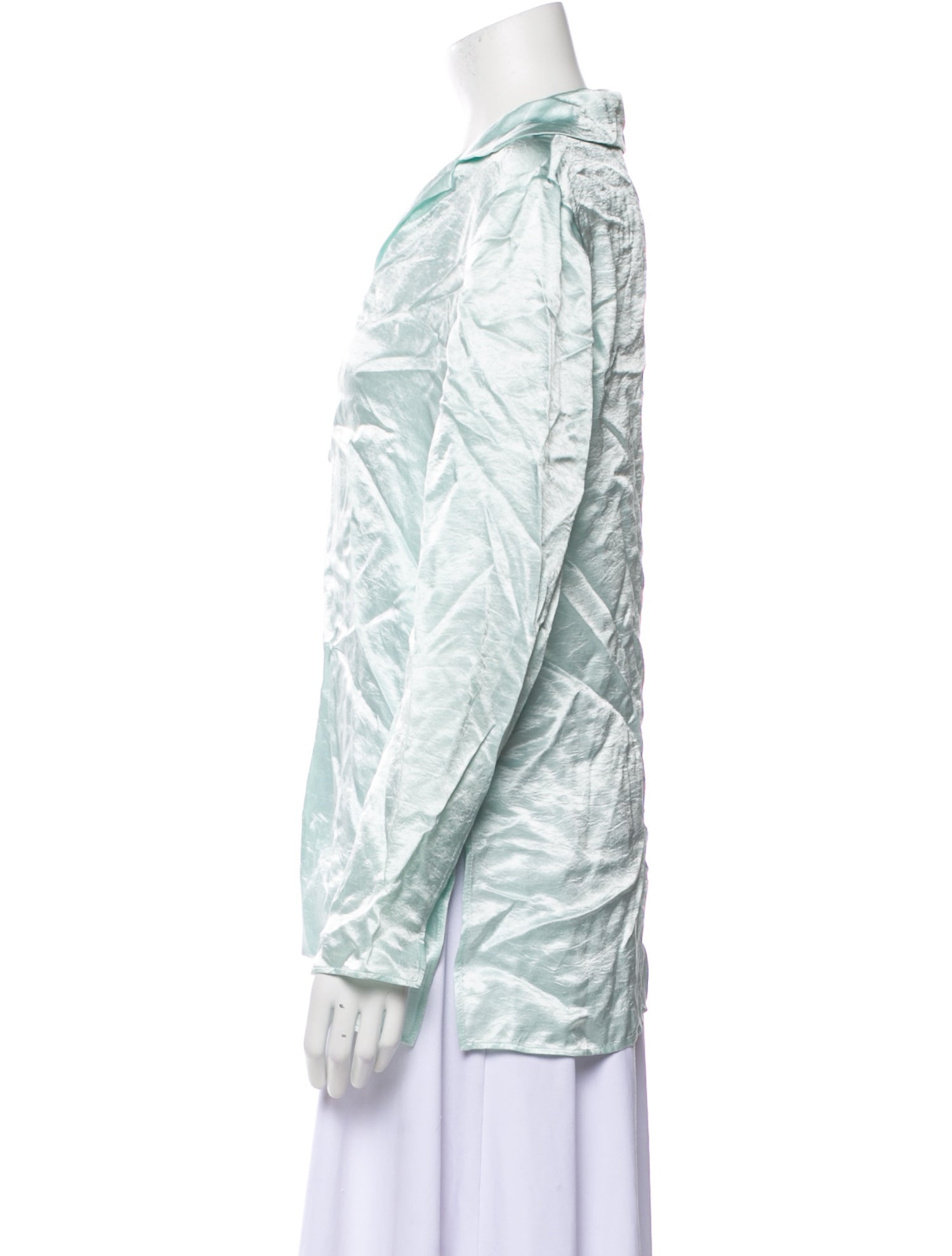 Naya Rea Printed Long Sleeve Button-Up Top w/ Tags