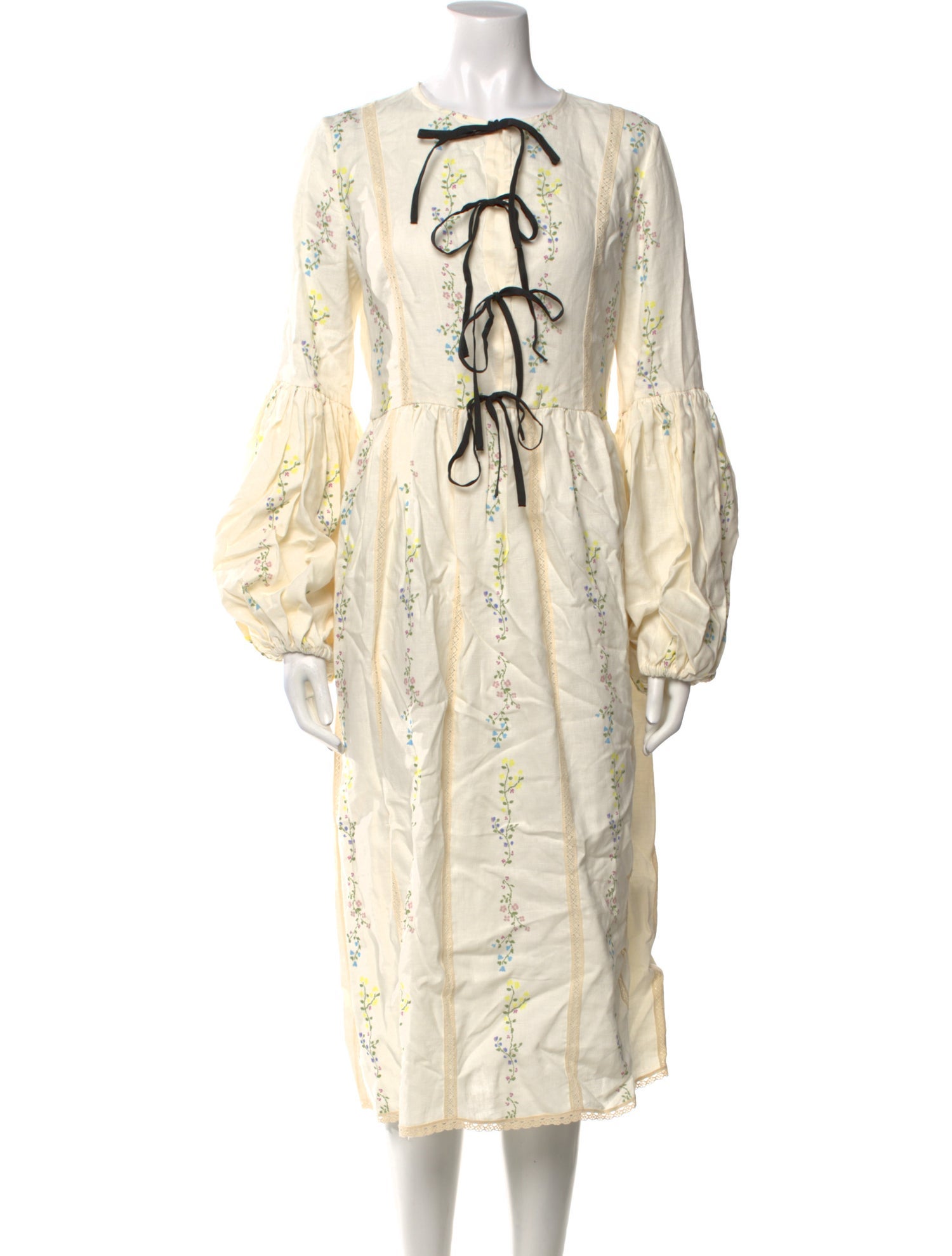 Naya Rea Linen Midi Length Dress w/ Tags